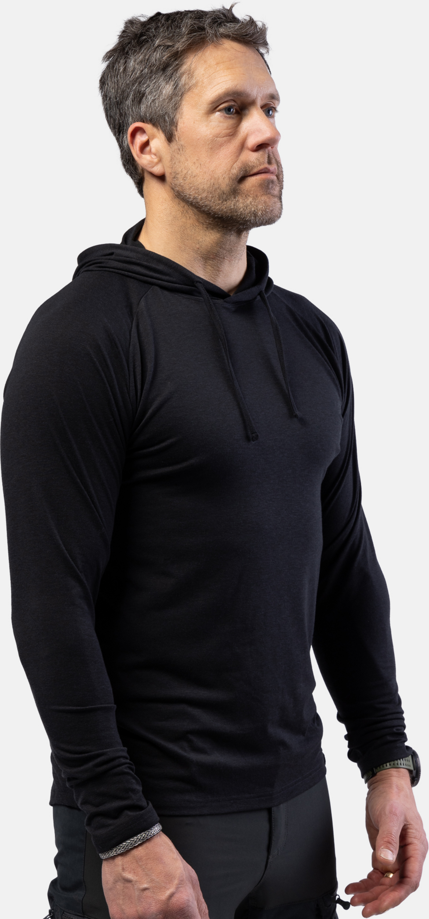 BEYOND NORDIC, Bn213 Light Merino Hoodie Men's