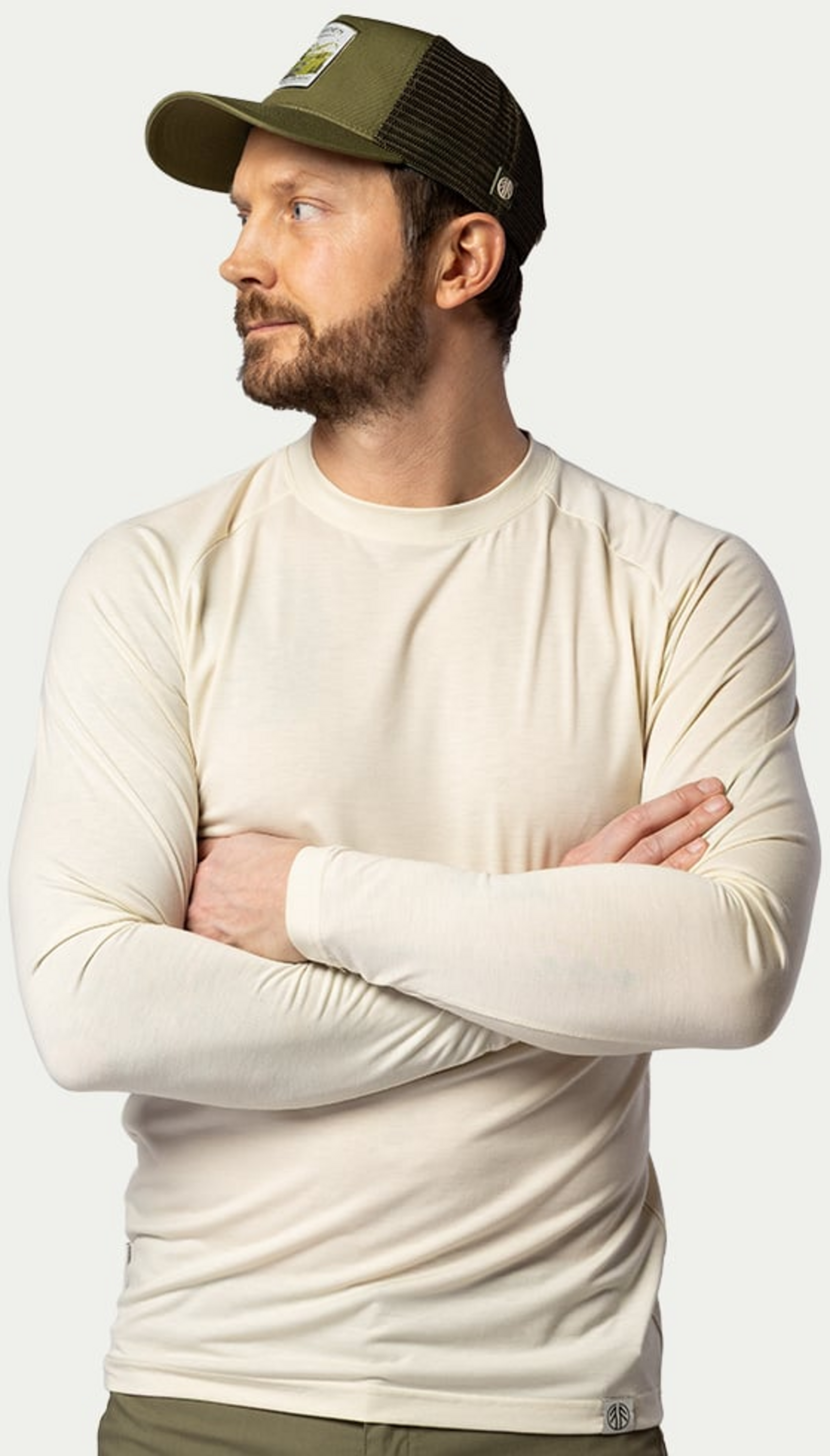 BEYOND NORDIC, Bn219 Light Merino Ls Crew Men's