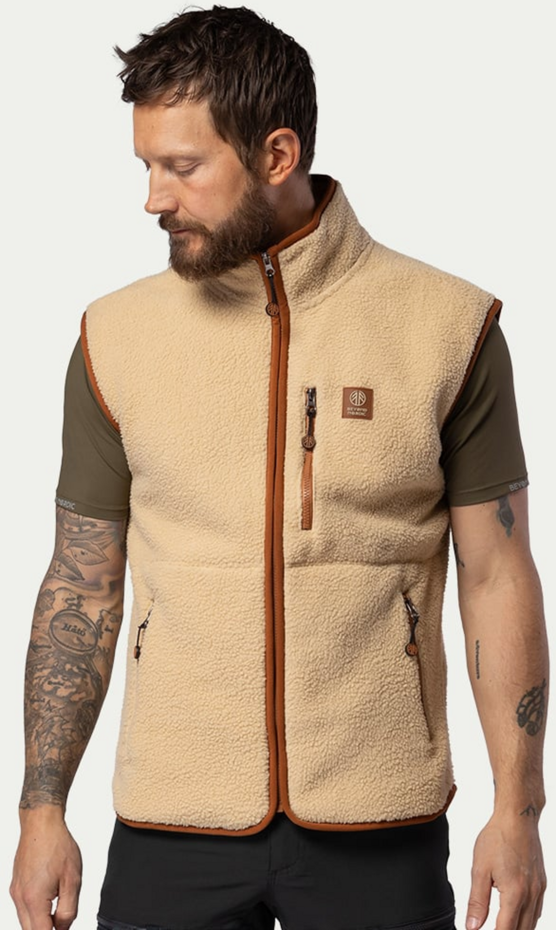 BEYOND NORDIC, Bn309 Retro Pile Vest Men's