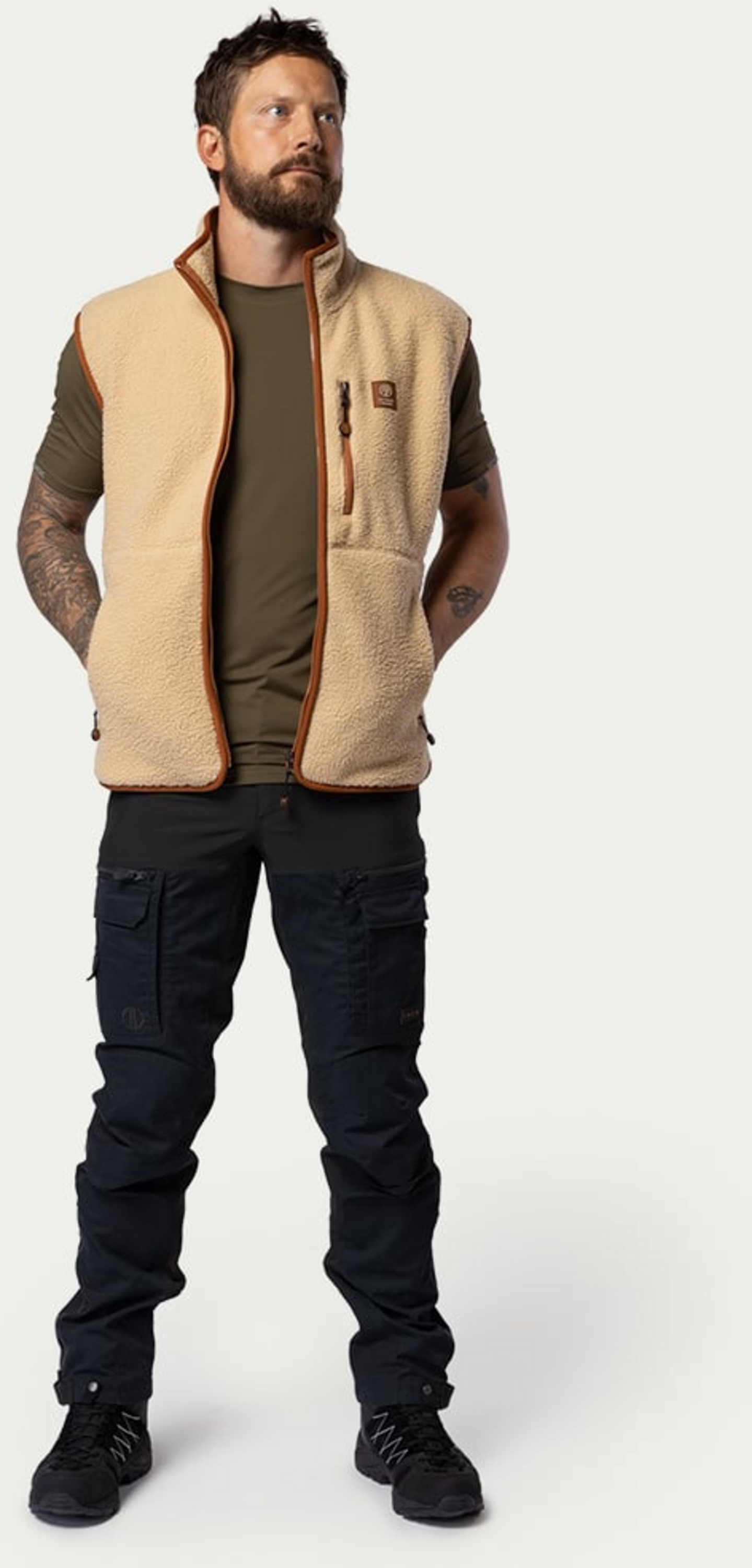 BEYOND NORDIC, Bn309 Retro Pile Vest Men's