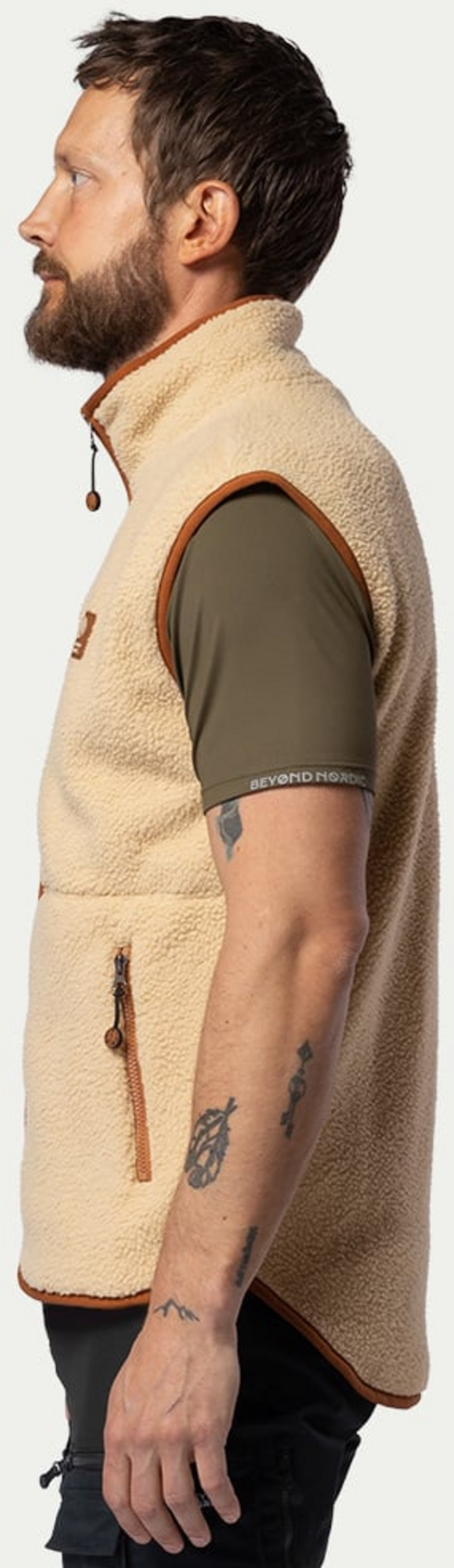 BEYOND NORDIC, Bn309 Retro Pile Vest Men's
