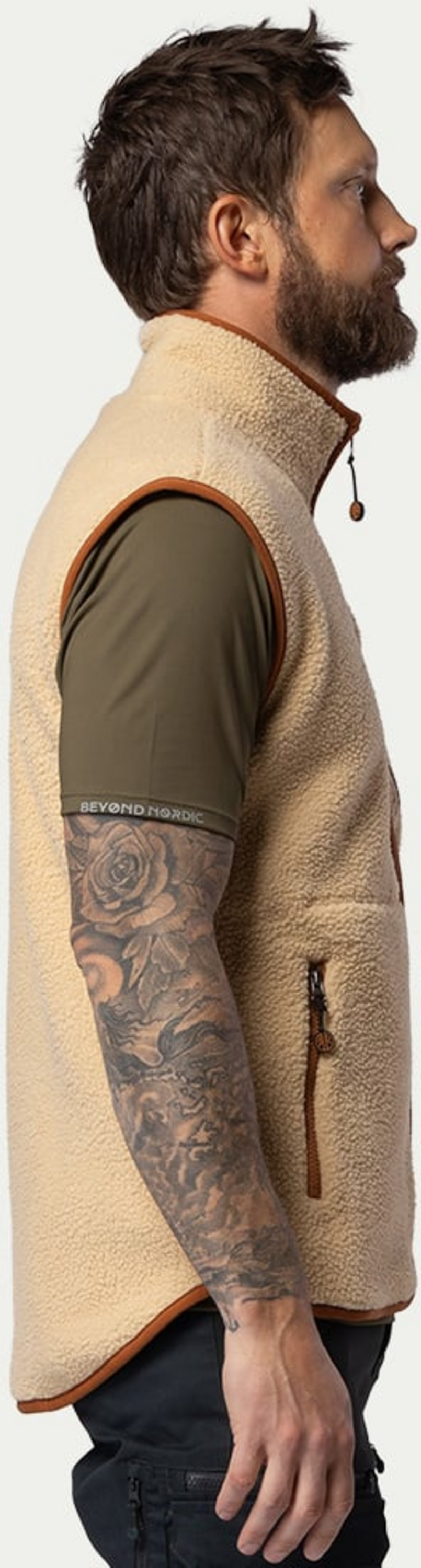 BEYOND NORDIC, Bn309 Retro Pile Vest Men's