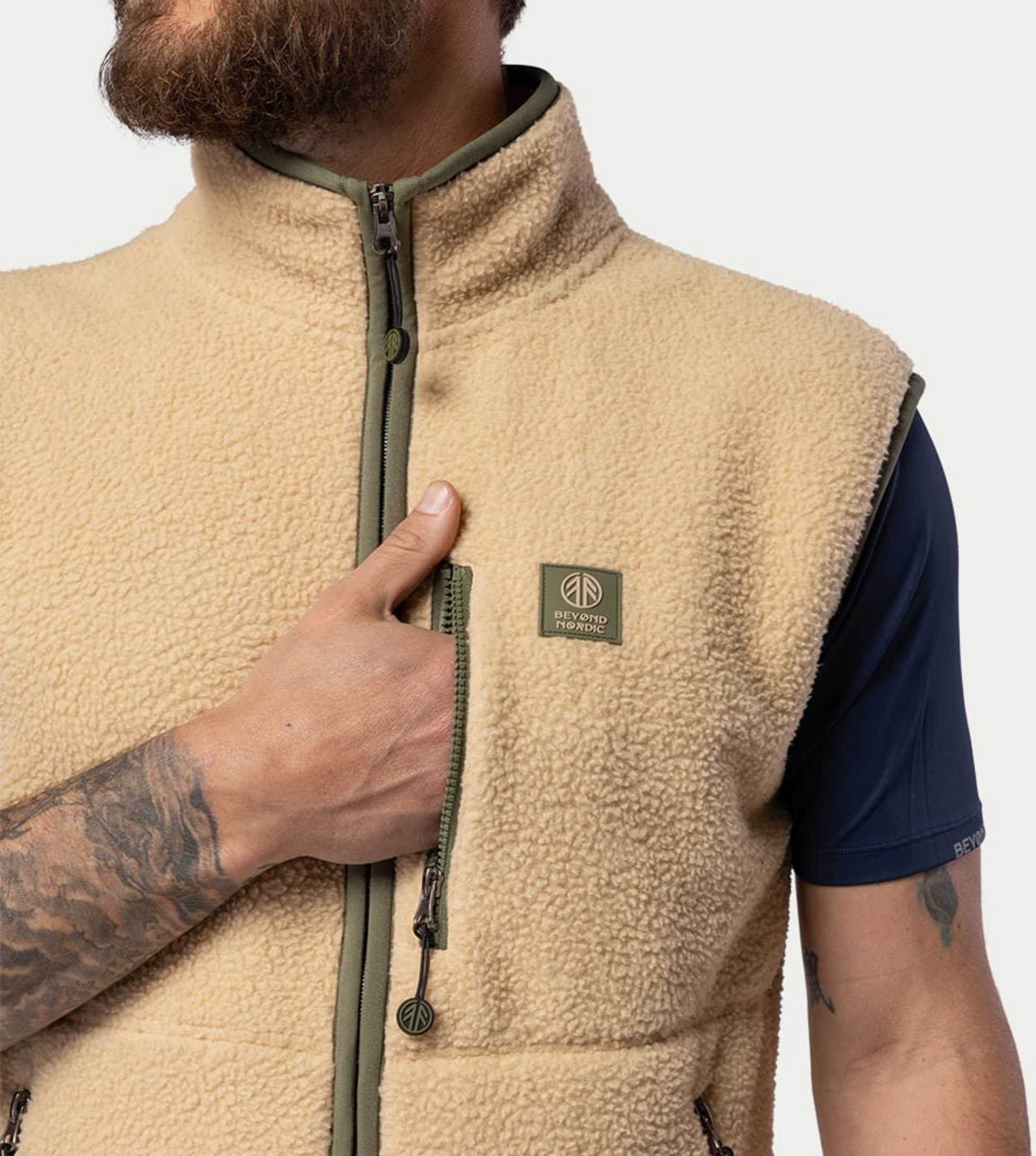 BEYOND NORDIC, Bn309 Retro Pile Vest Men's