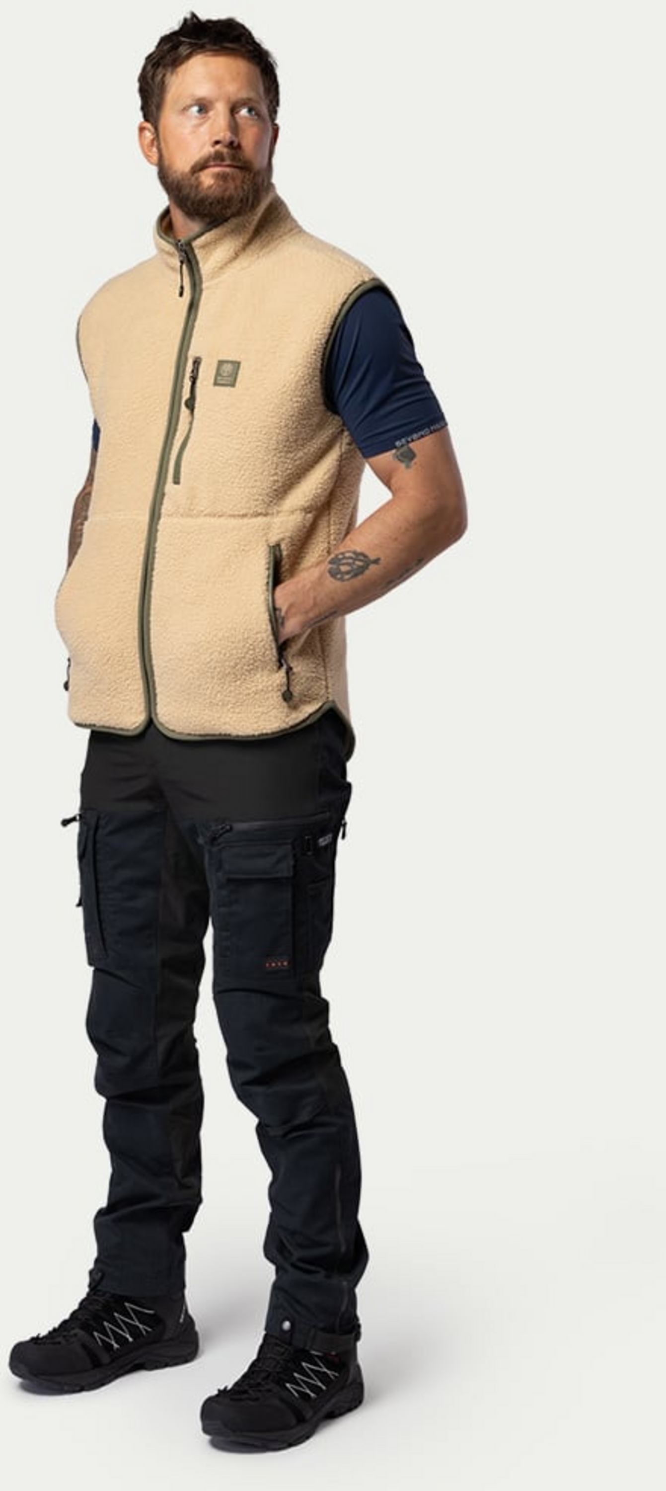 BEYOND NORDIC, Bn309 Retro Pile Vest Men's