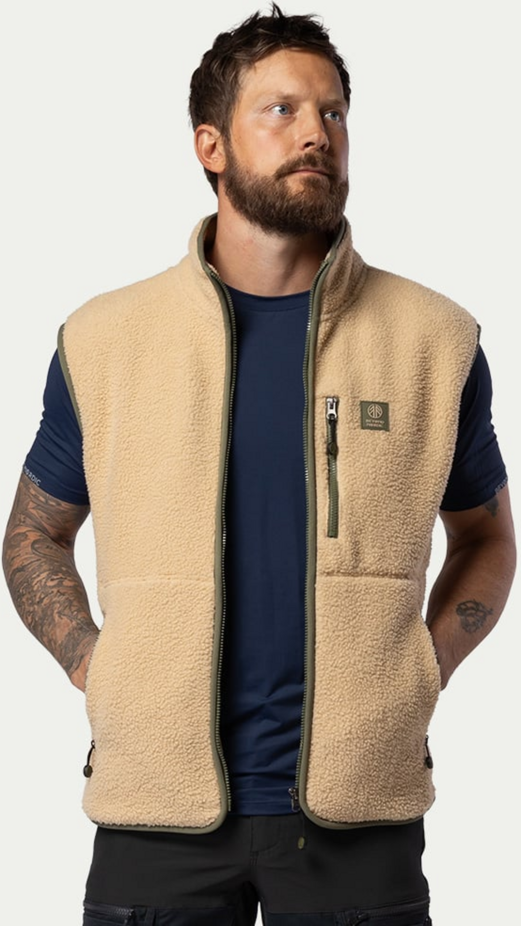 BEYOND NORDIC, Bn309 Retro Pile Vest Men's