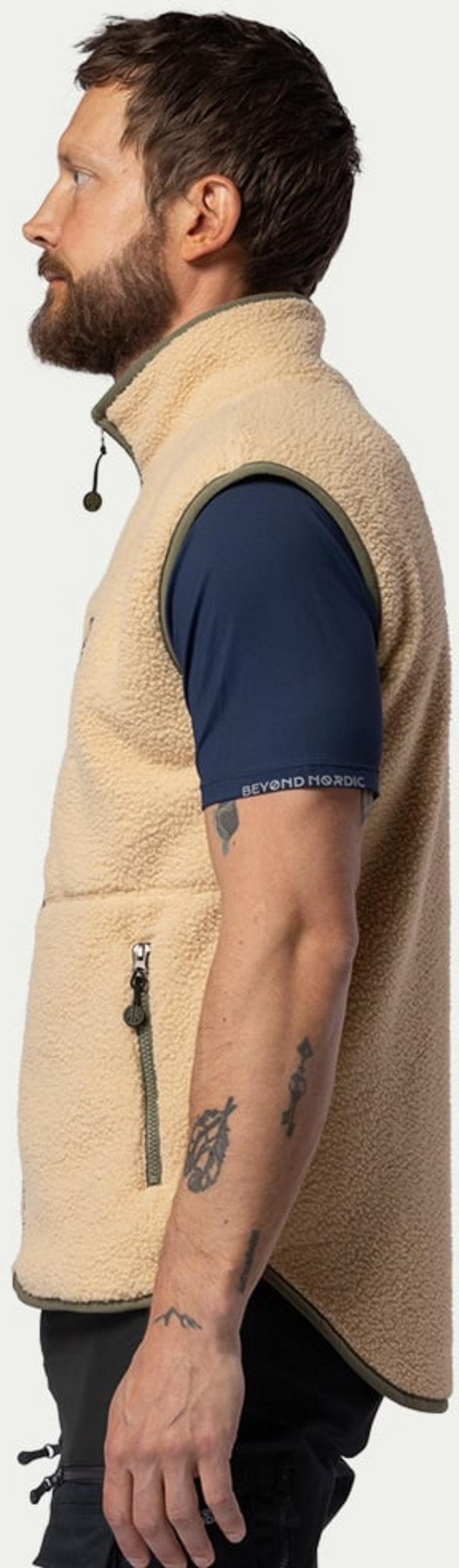 BEYOND NORDIC, Bn309 Retro Pile Vest Men's