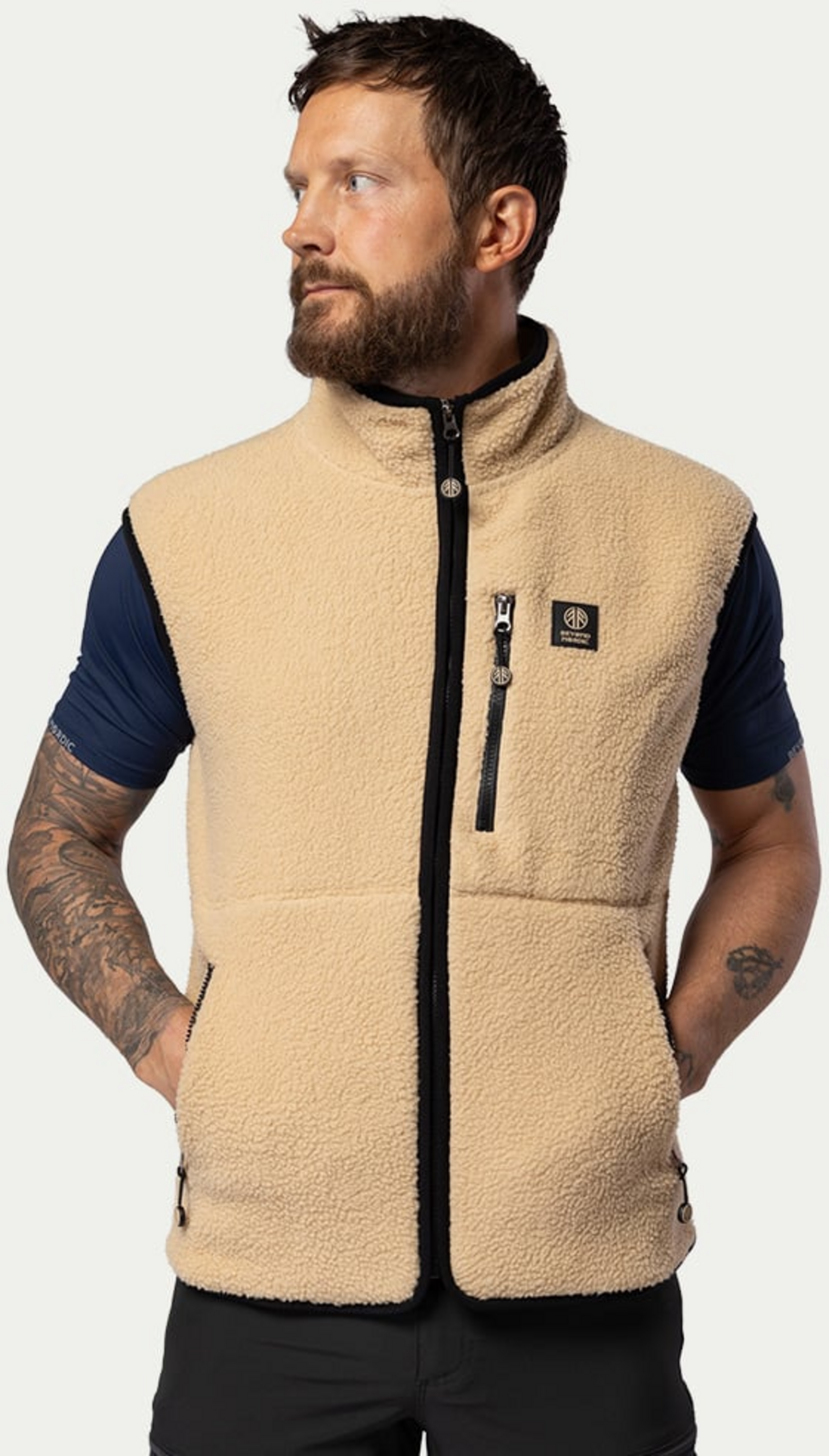BEYOND NORDIC, Bn309 Retro Pile Vest Men's