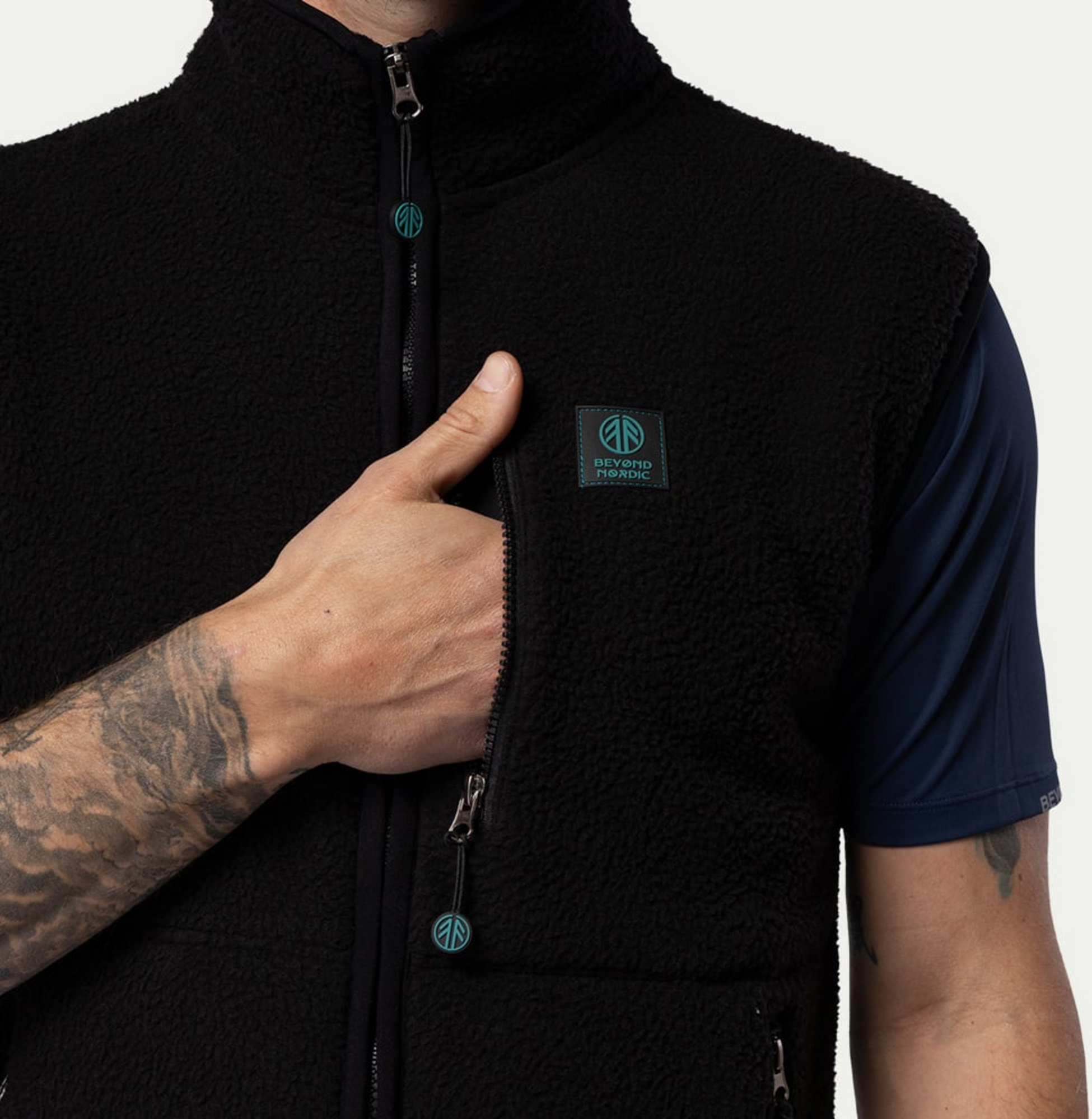 BEYOND NORDIC, Bn309 Retro Pile Vest Men's