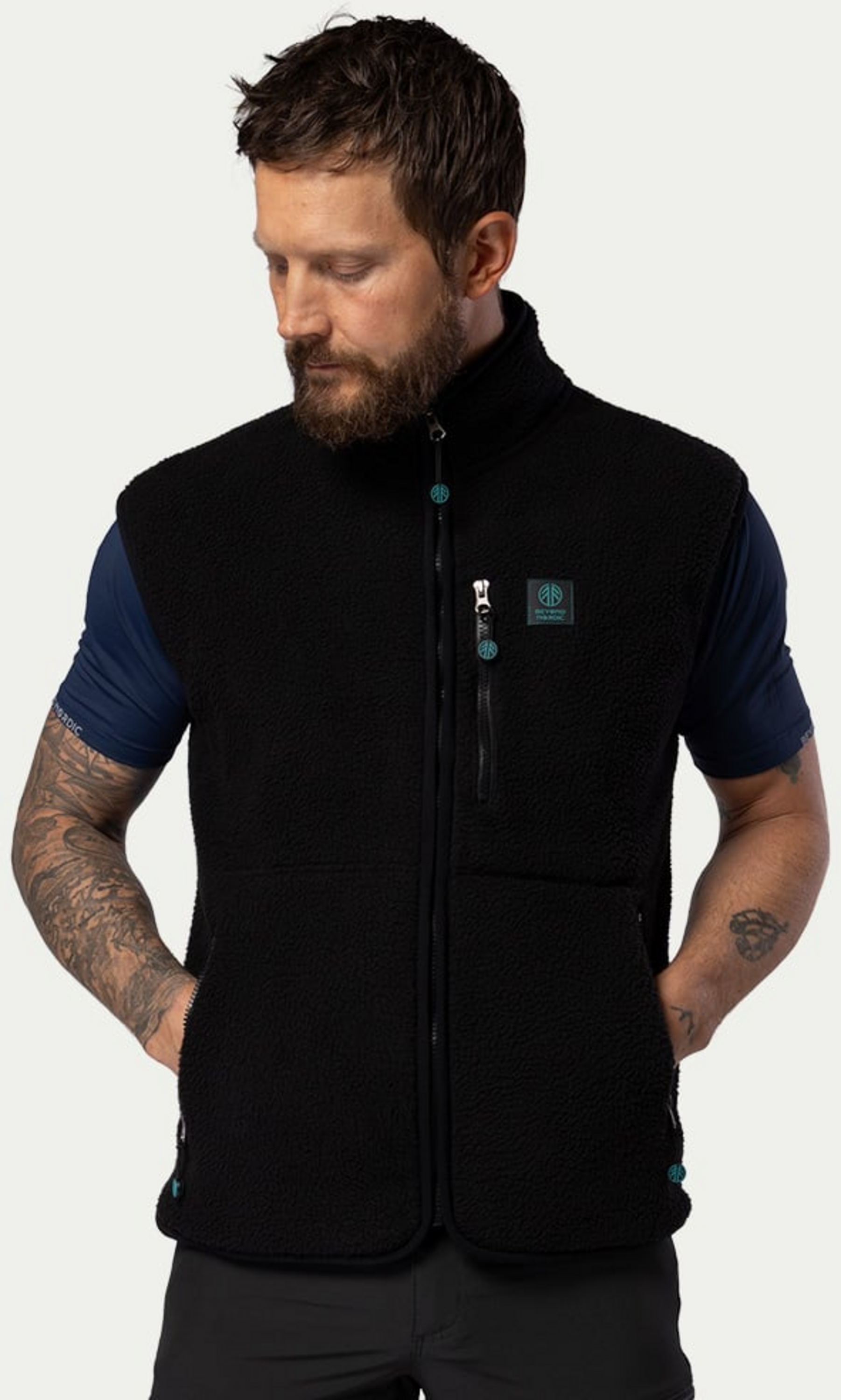 BEYOND NORDIC, Bn309 Retro Pile Vest Men's