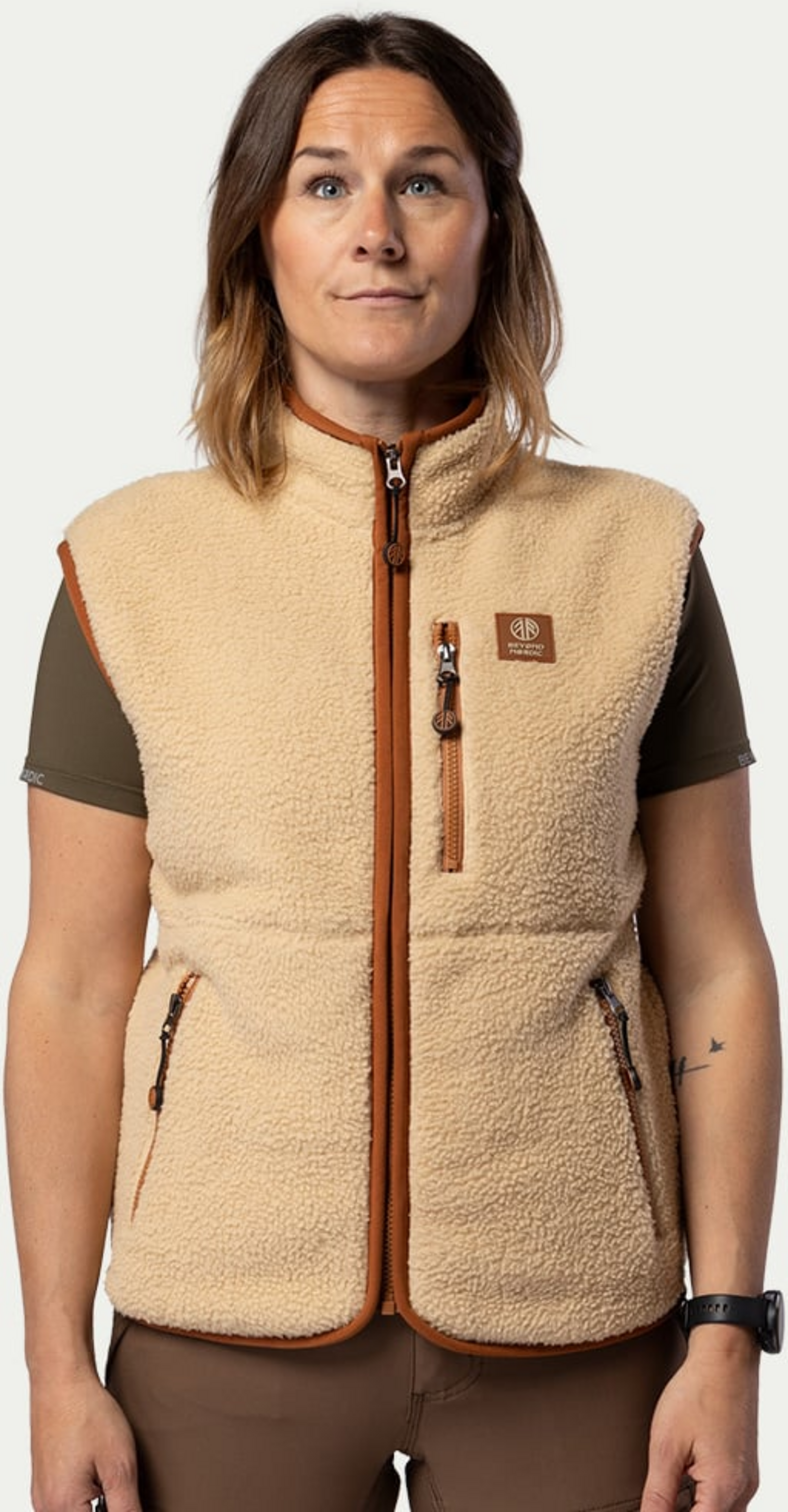 BEYOND NORDIC, Bn309 Retro Pile Vest Women's