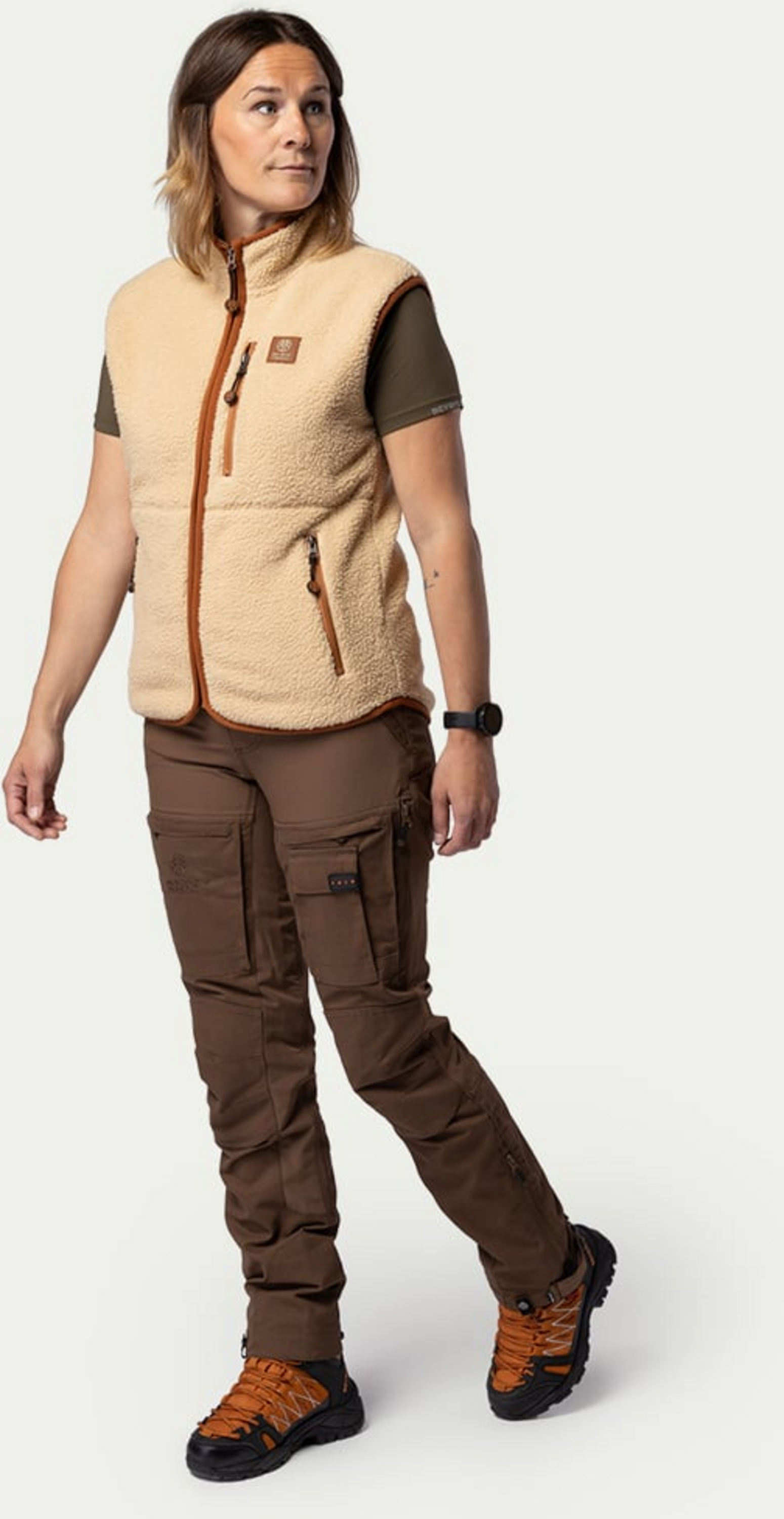 BEYOND NORDIC, Bn309 Retro Pile Vest Women's