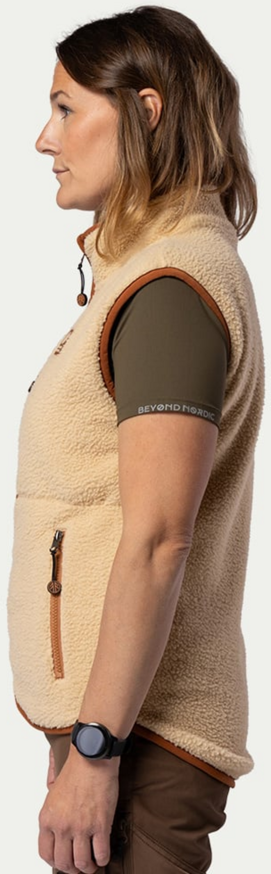 BEYOND NORDIC, Bn309 Retro Pile Vest Women's