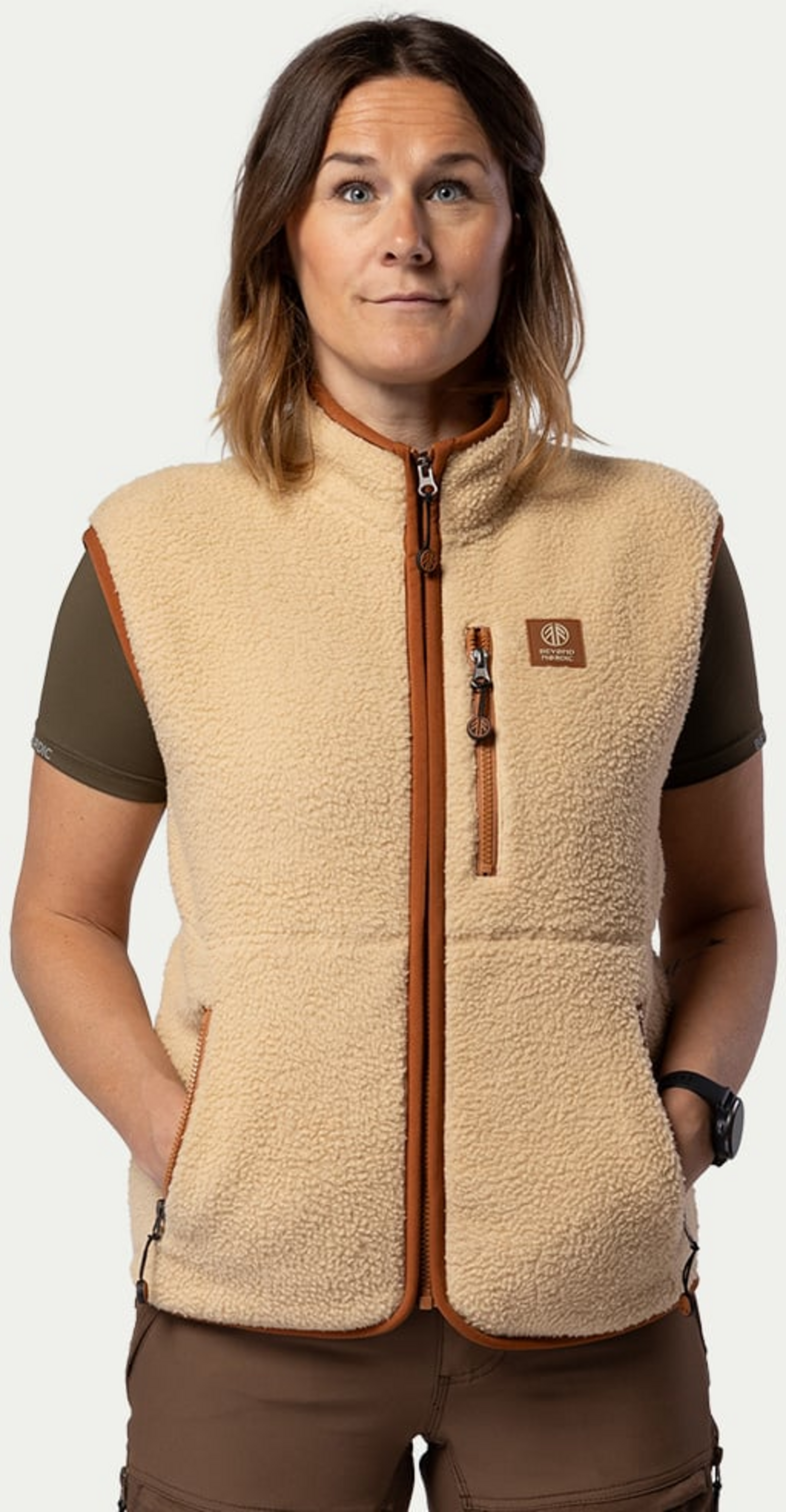 BEYOND NORDIC, Bn309 Retro Pile Vest Women's