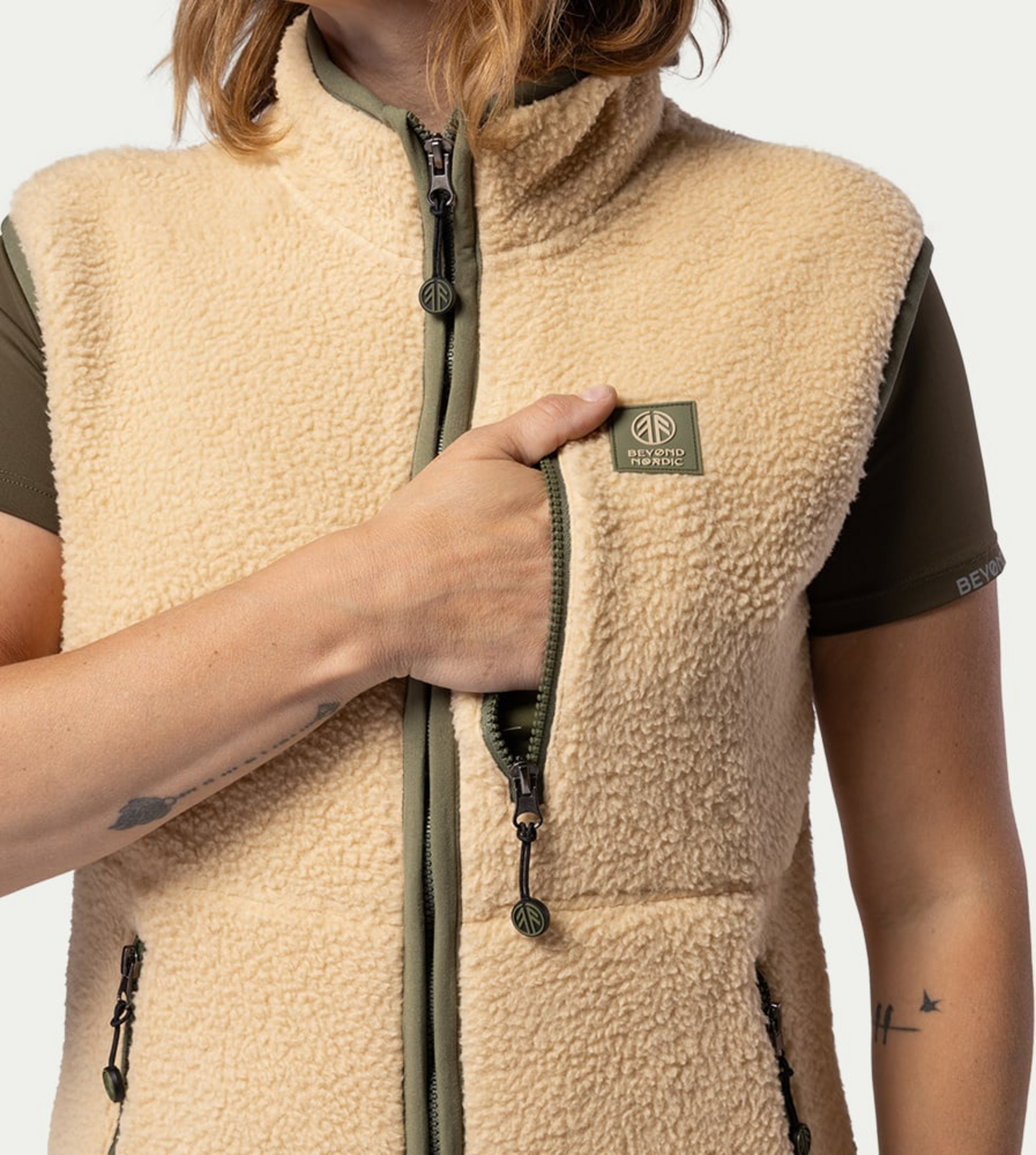 BEYOND NORDIC, Bn309 Retro Pile Vest Women's