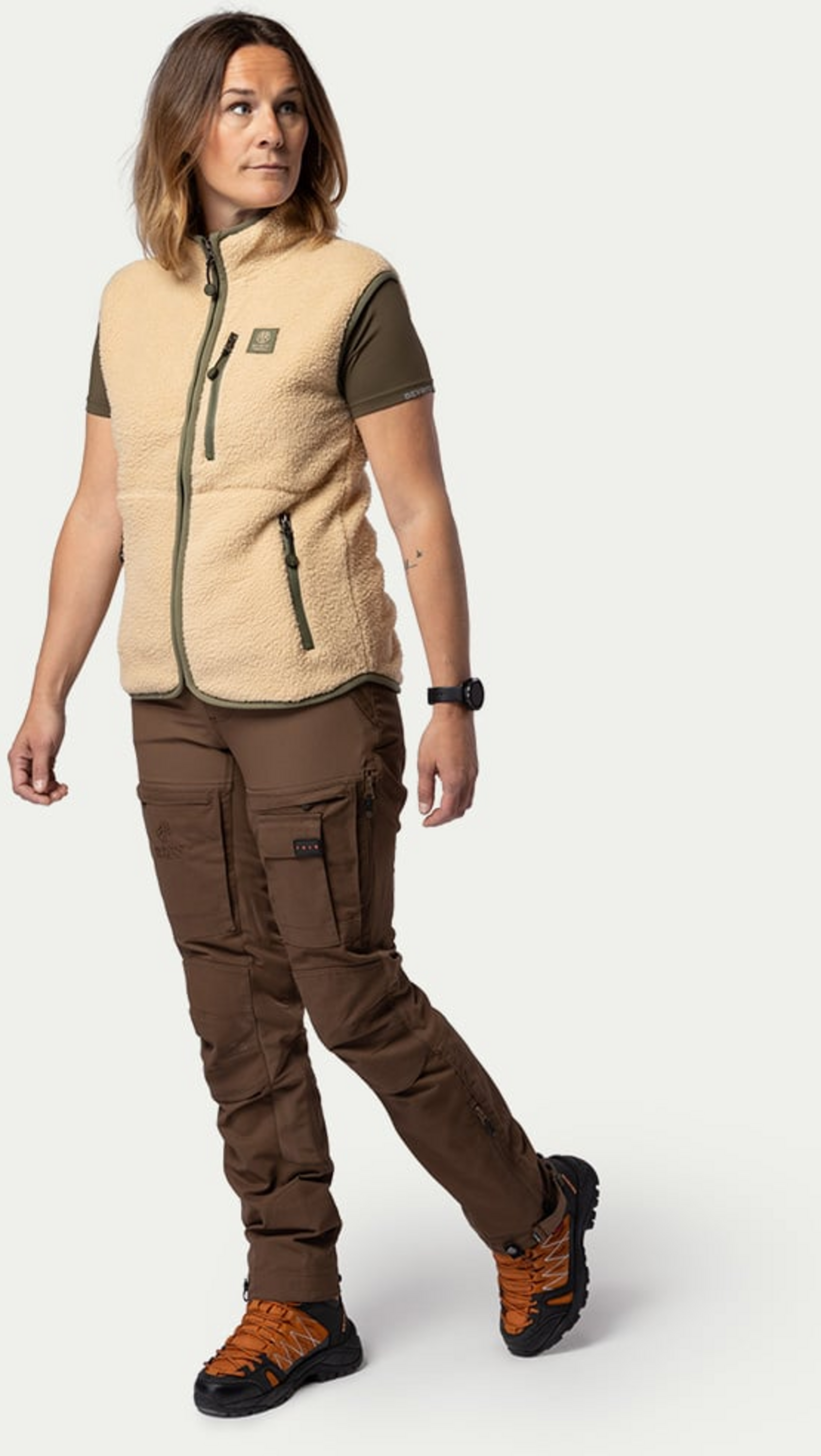 BEYOND NORDIC, Bn309 Retro Pile Vest Women's