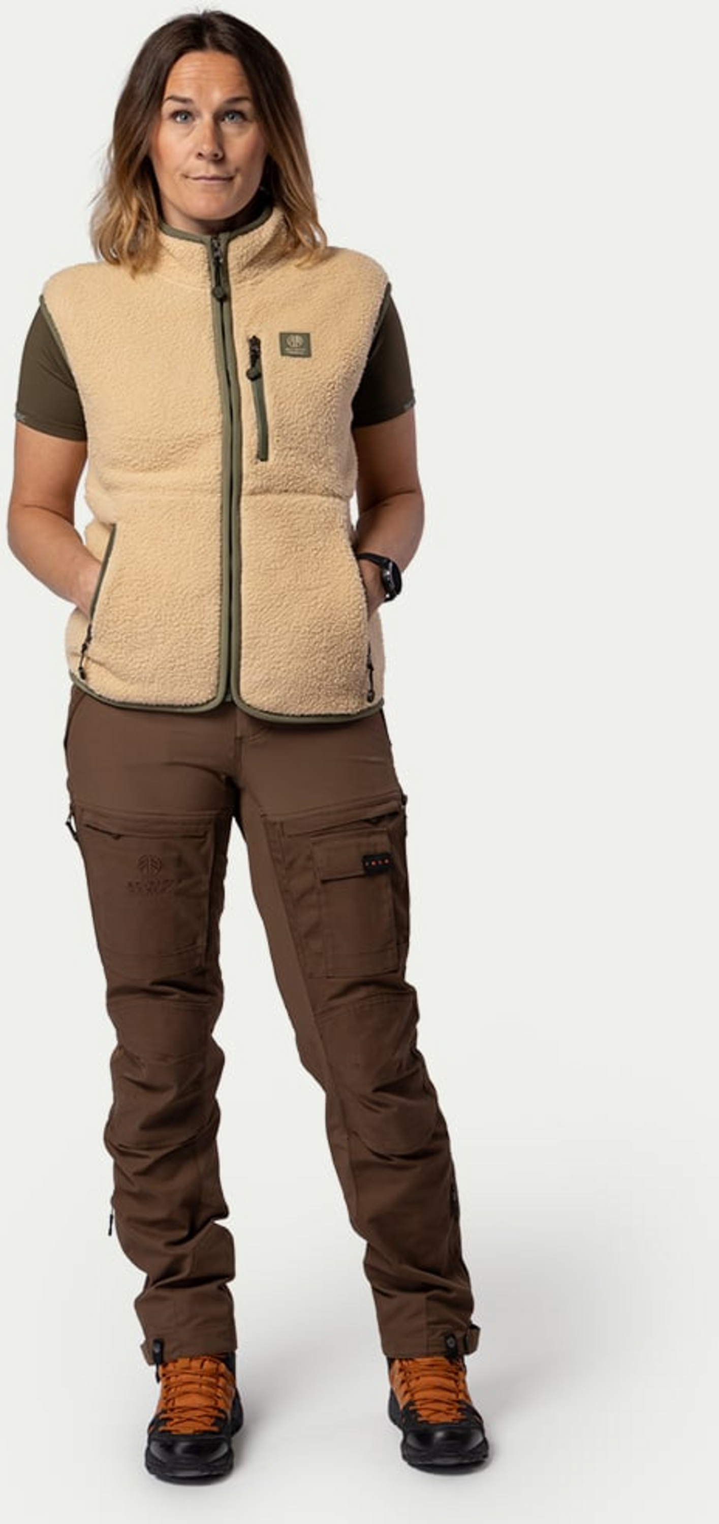 BEYOND NORDIC, Bn309 Retro Pile Vest Women's