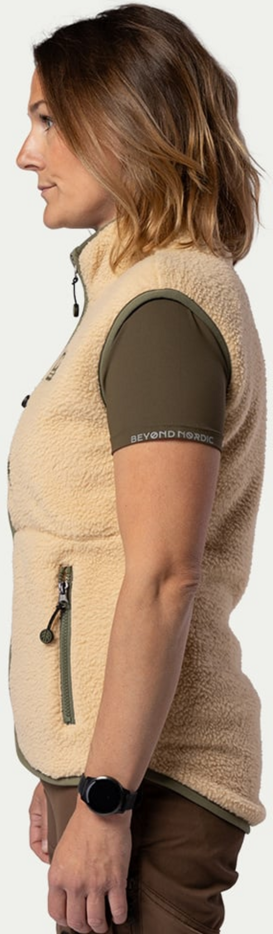 BEYOND NORDIC, Bn309 Retro Pile Vest Women's