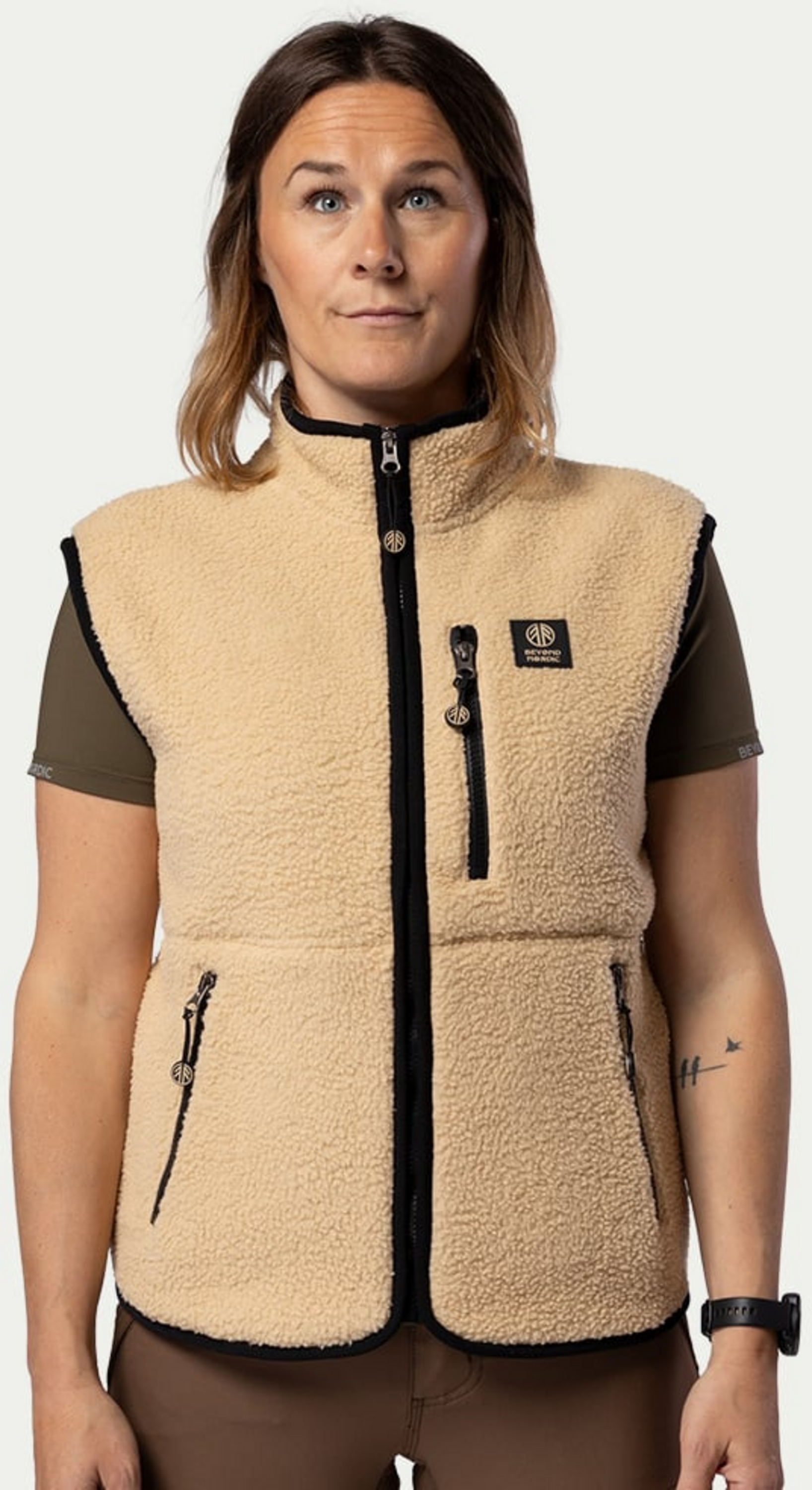 BEYOND NORDIC, Bn309 Retro Pile Vest Women's