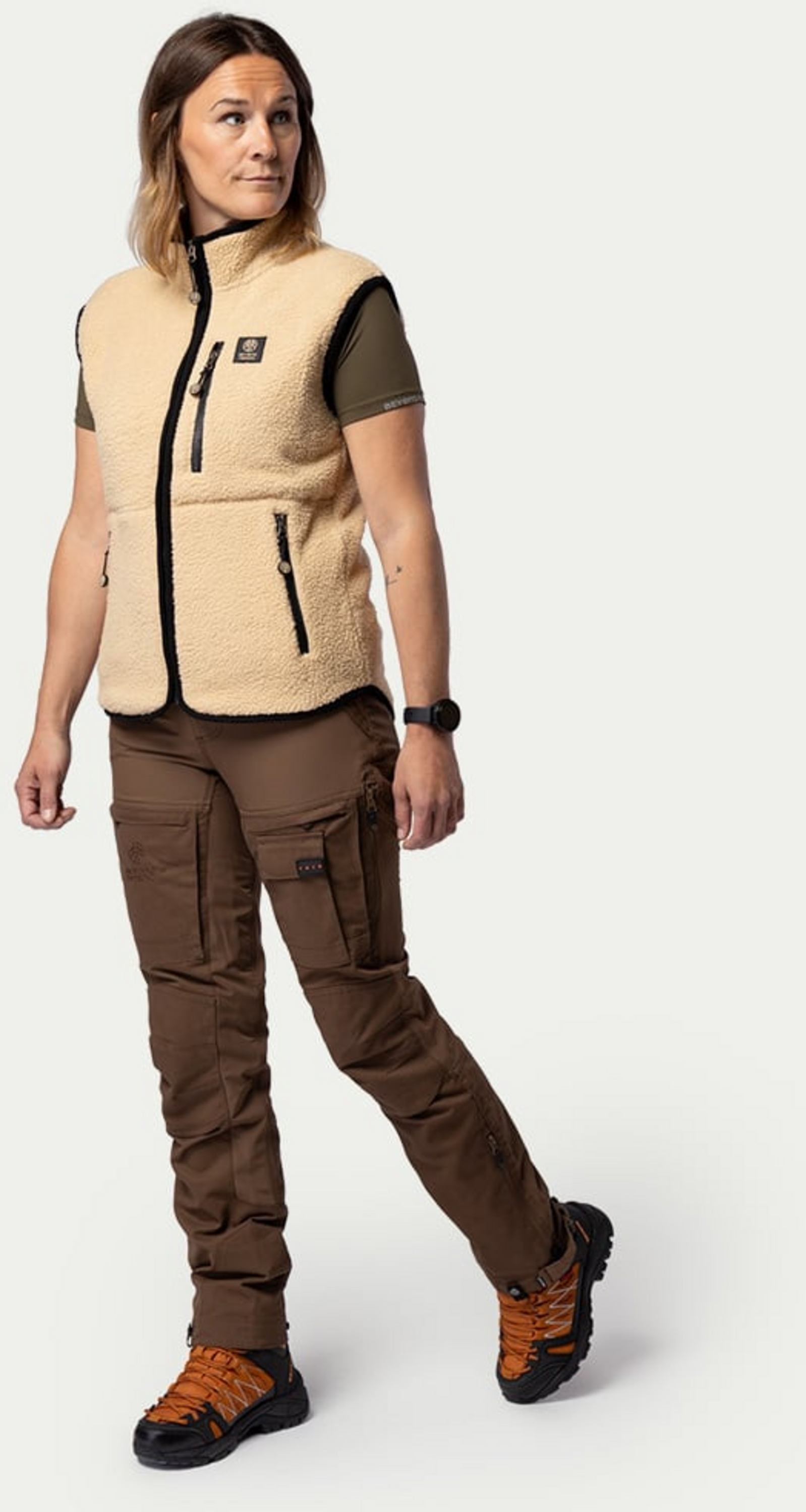 BEYOND NORDIC, Bn309 Retro Pile Vest Women's