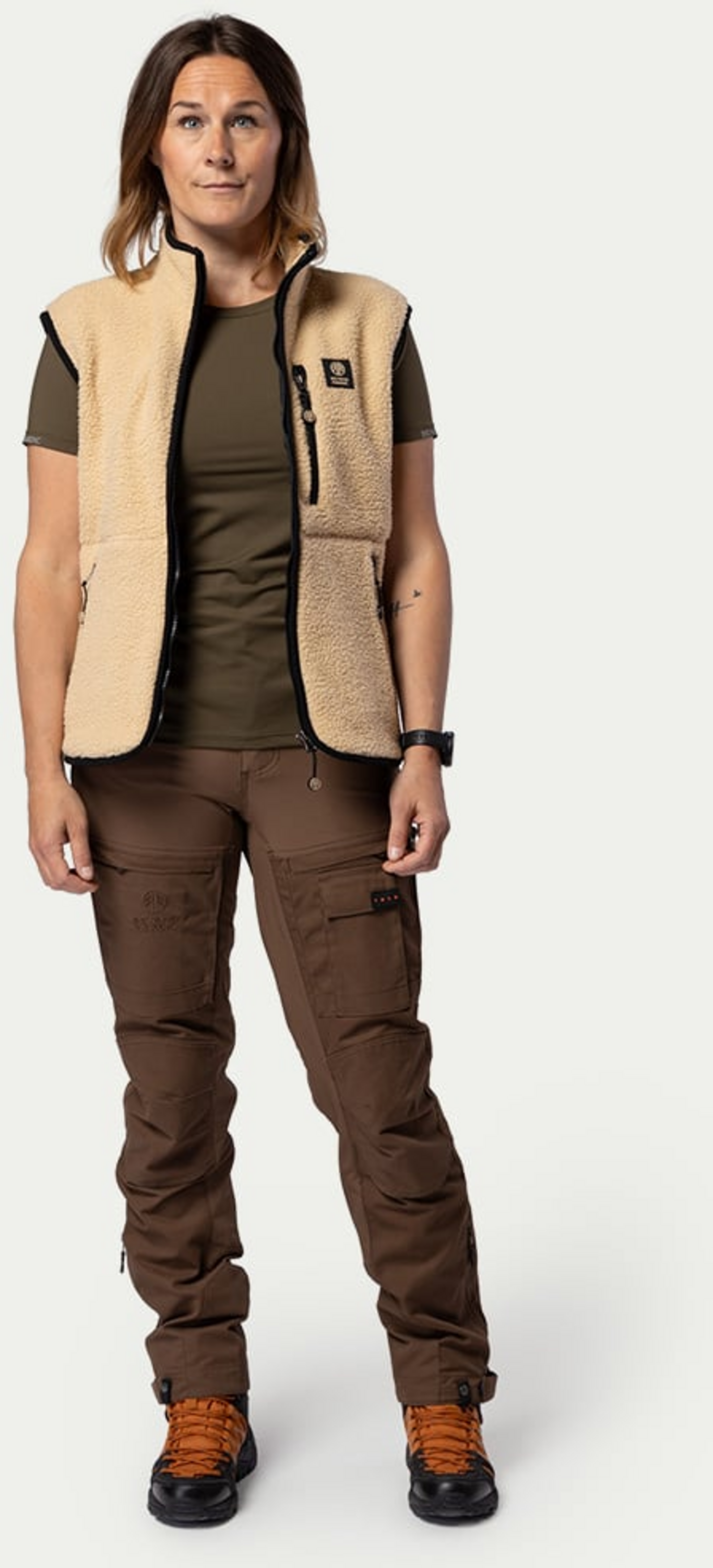 BEYOND NORDIC, Bn309 Retro Pile Vest Women's