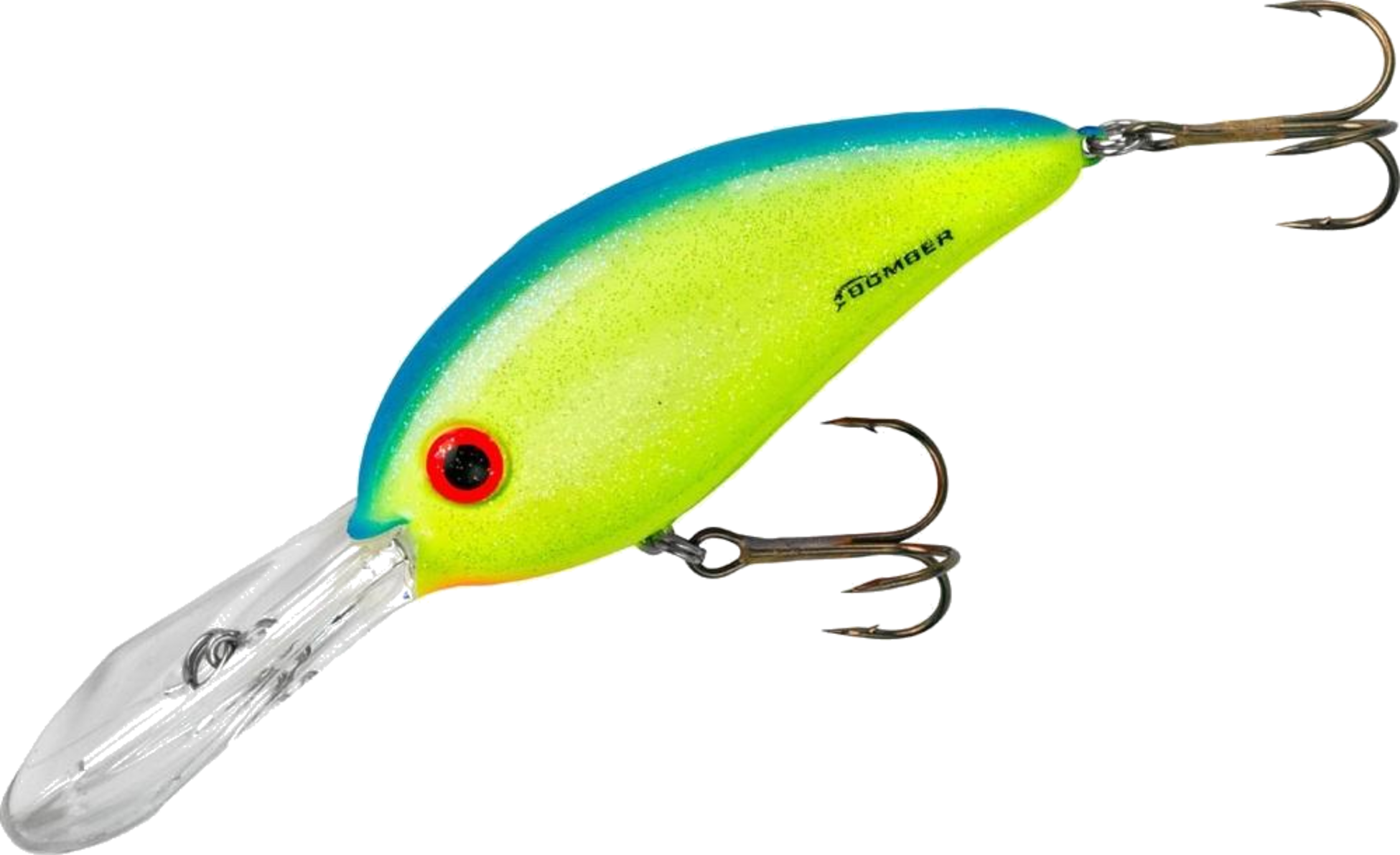 BOMBER LURES, Bomber Deep Fat Free Shad 21g 8cm - Chrt/bl Sparkle