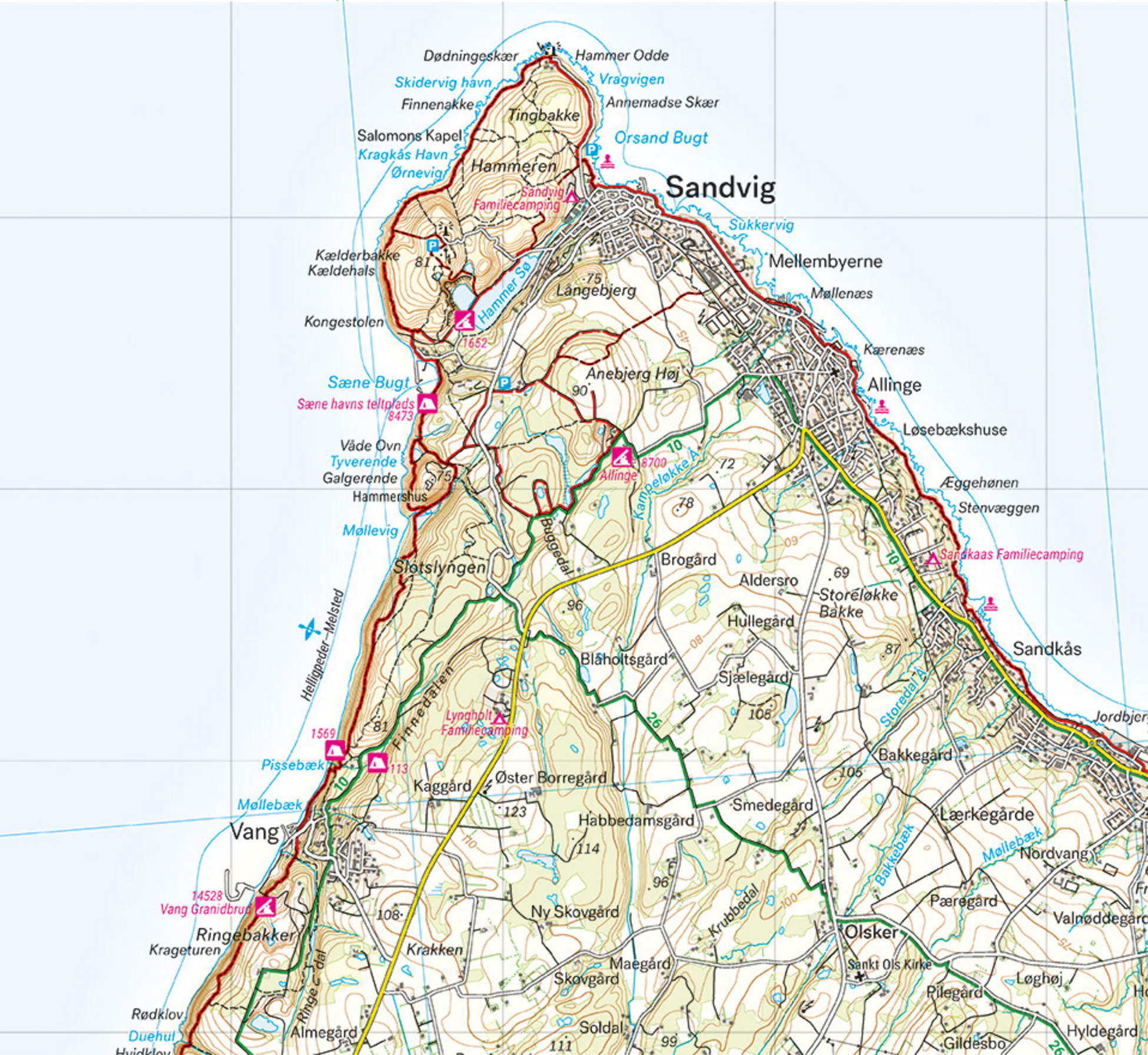 CALAZO, Bornholm 1:50 000
