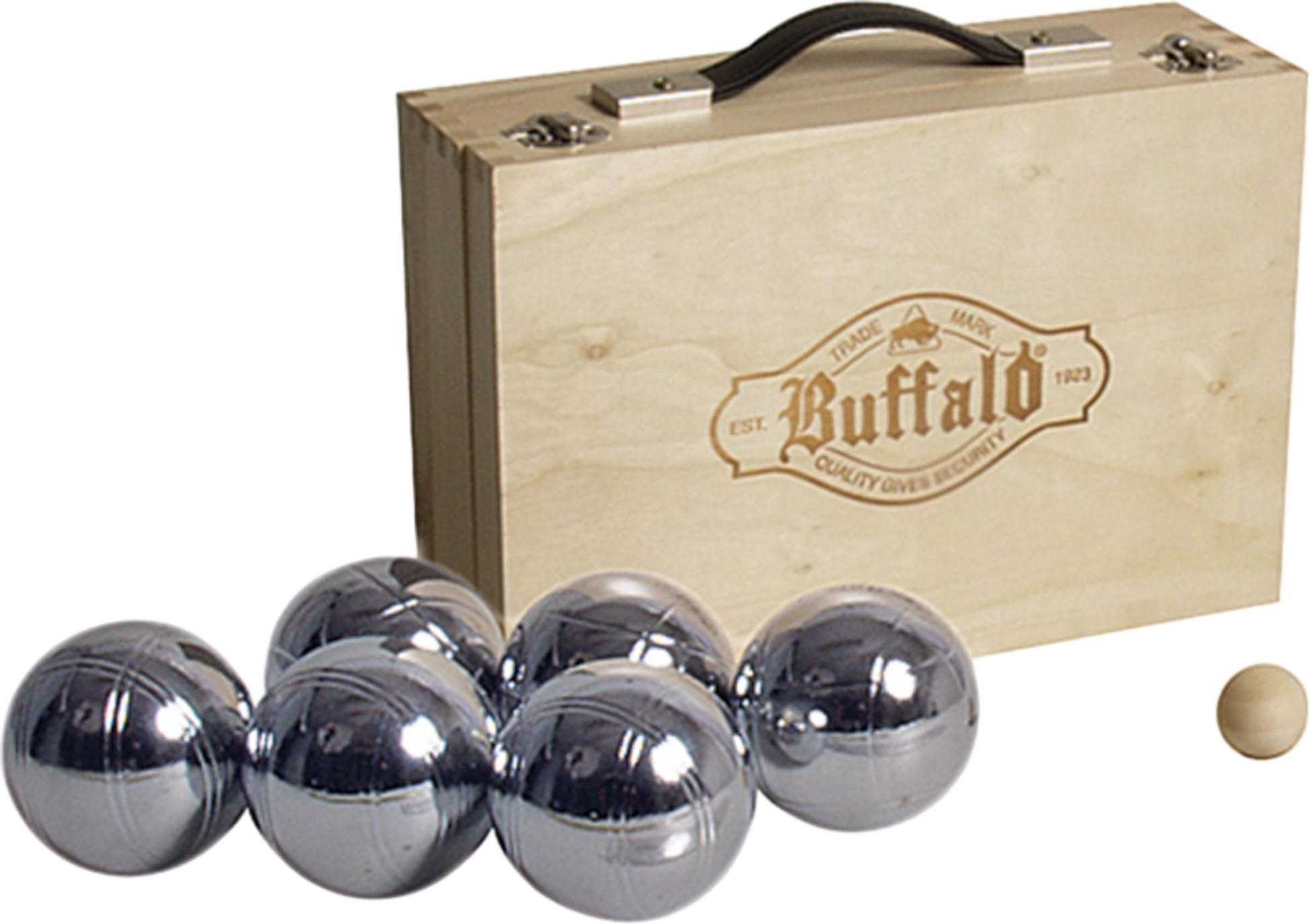 BUFFALO, Boules Set Metal (6pcs) In Wooden Box