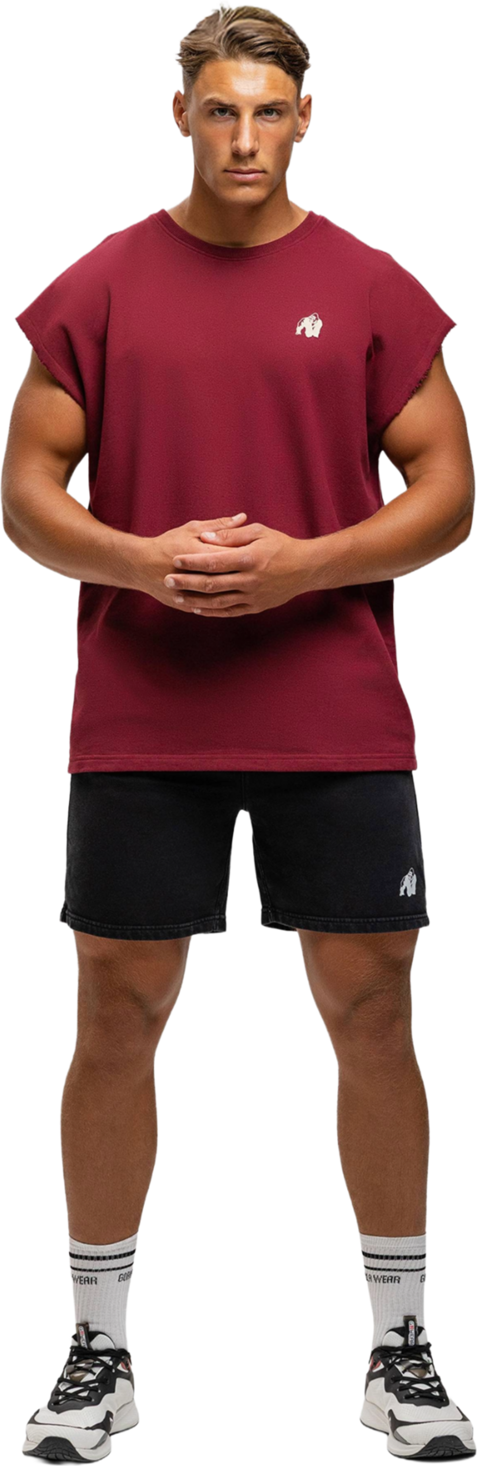 GORILLA WEAR, Bouse Cut Off Tank Top