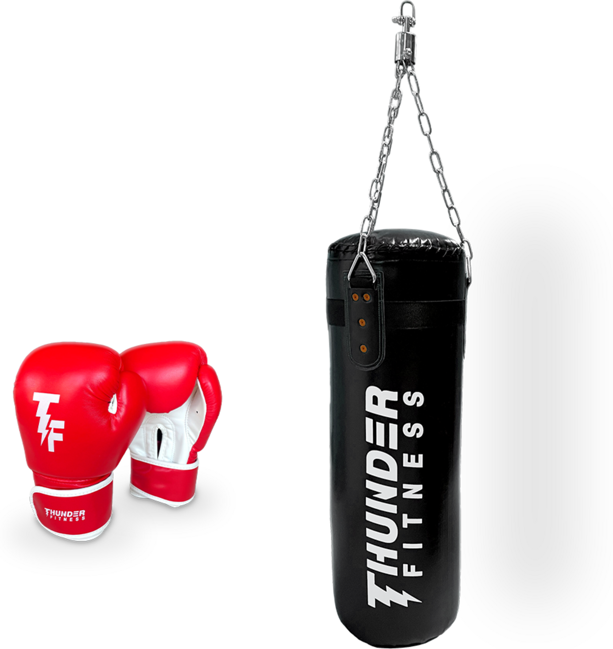 THUNDER FITNESS, Boxningssäck Och Boxhandskar Set För Barn 6 Oz