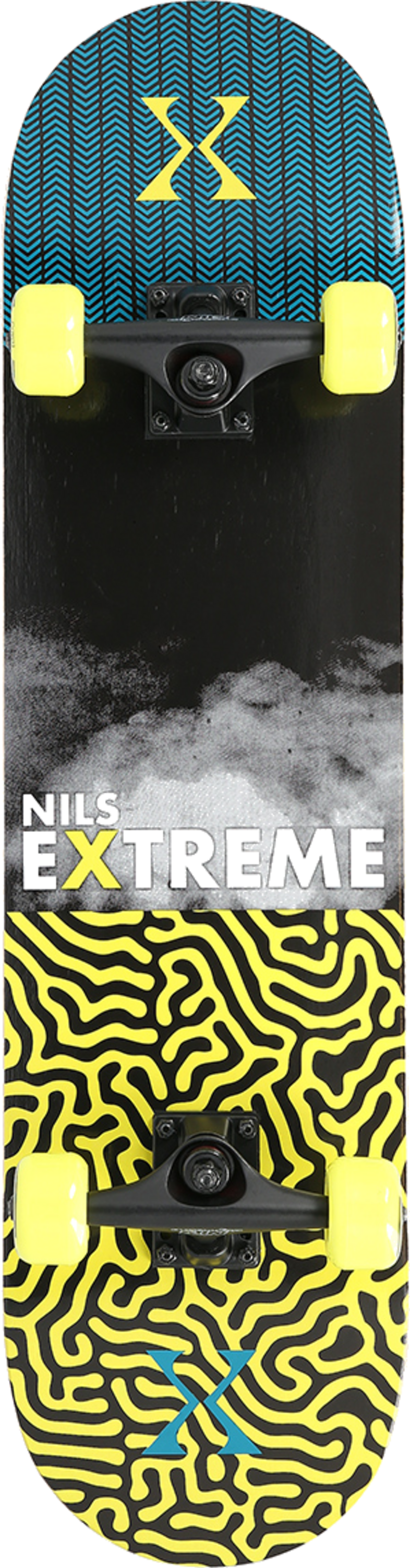 NORTHIX, Brain Skateboard, 31"" Maple Deck, Double Kick