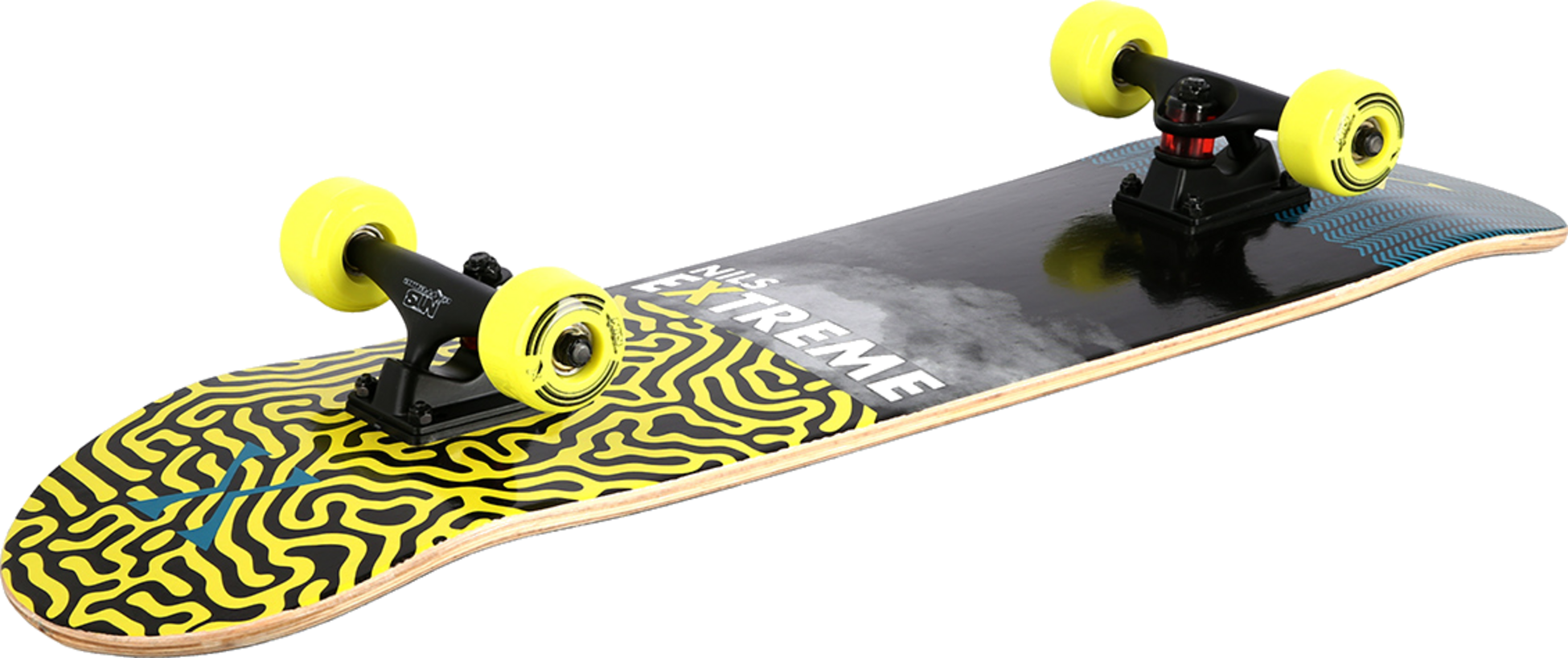 NORTHIX, Brain Skateboard, 31"" Maple Deck, Double Kick