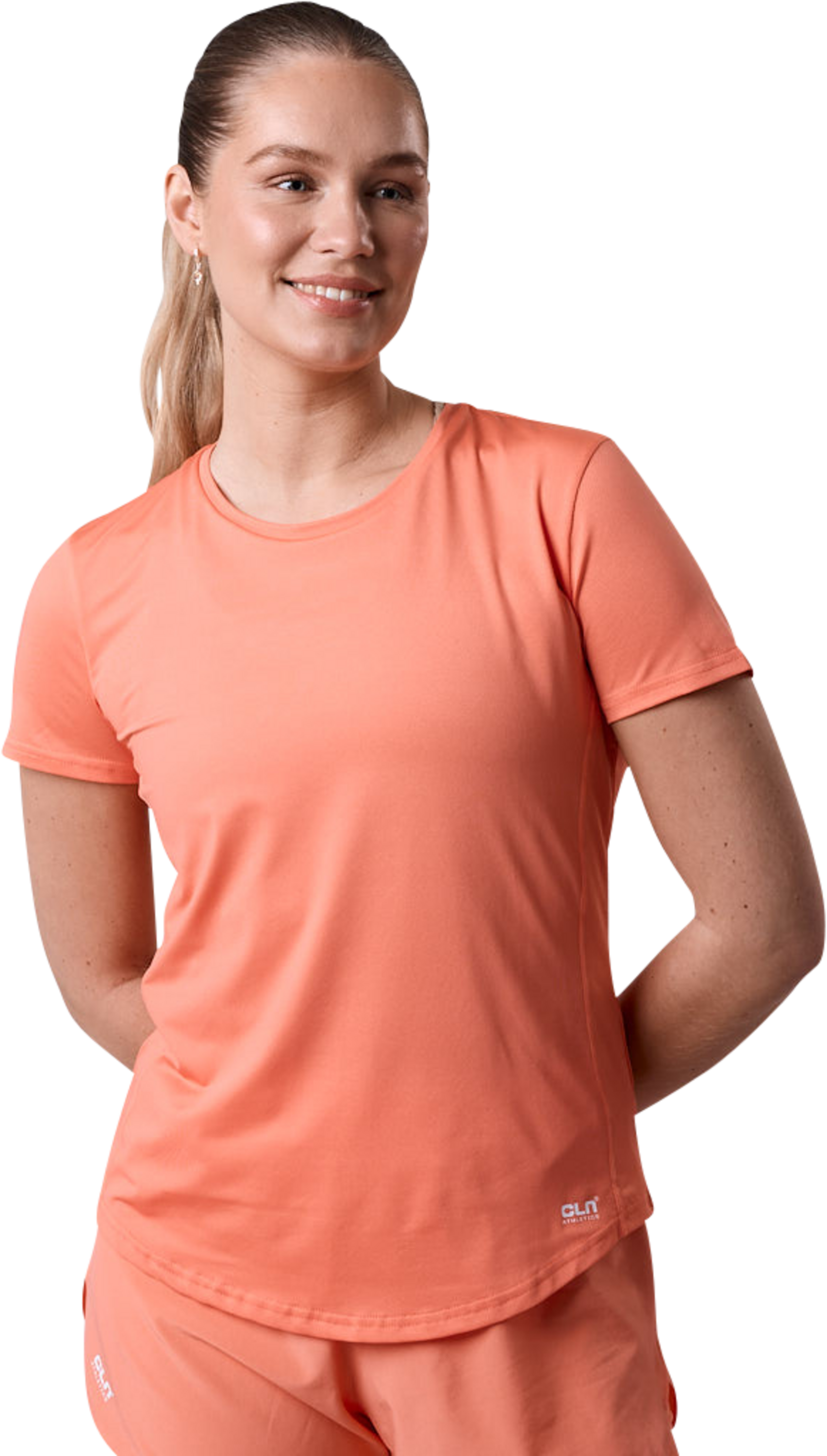 CLN ATHLETICS, Breeze Mesh T-shirt Coral Peach