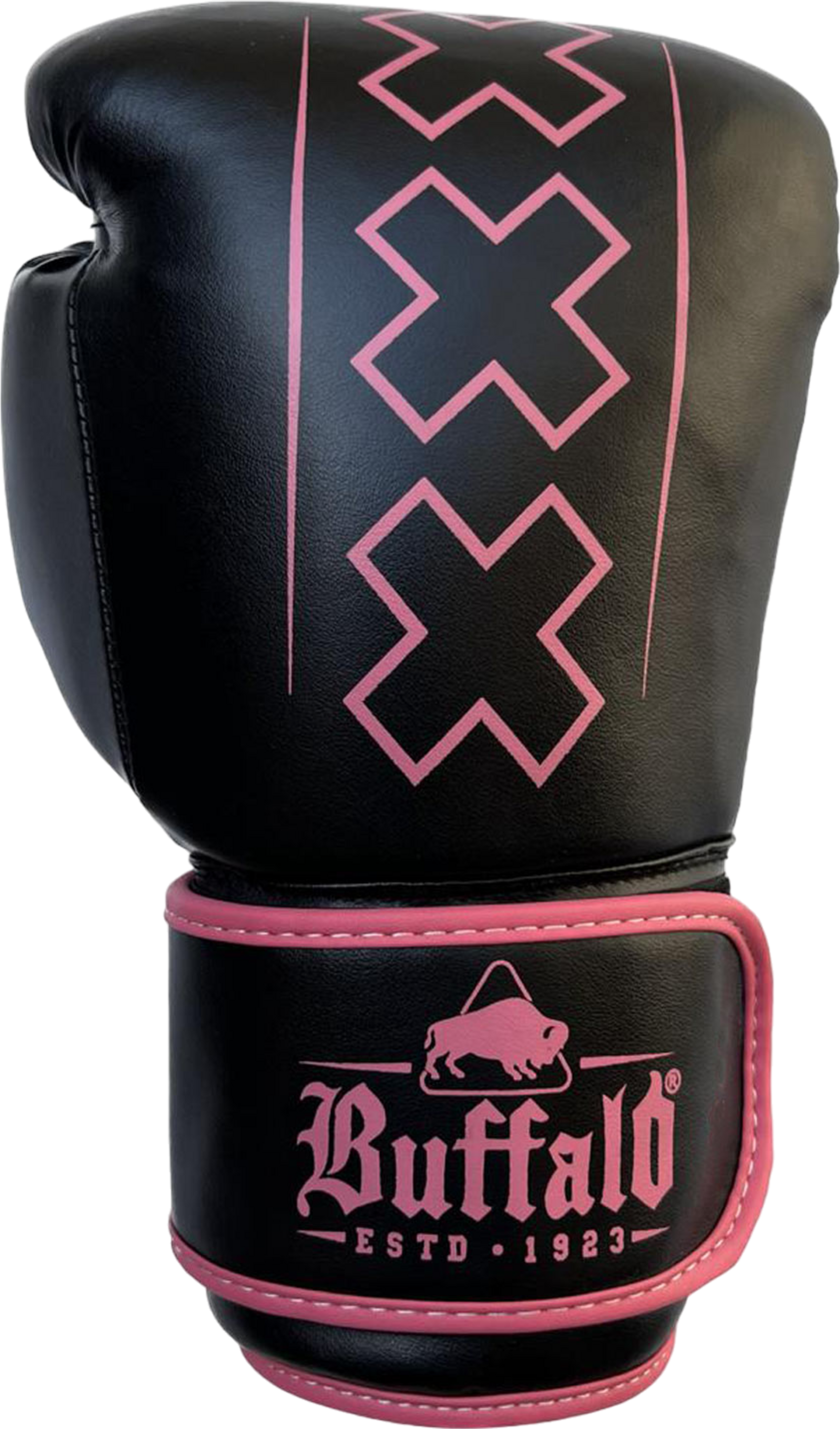 BUFFALO, Buffalo Outrage Boxing Gloves Black With Pink 10oz