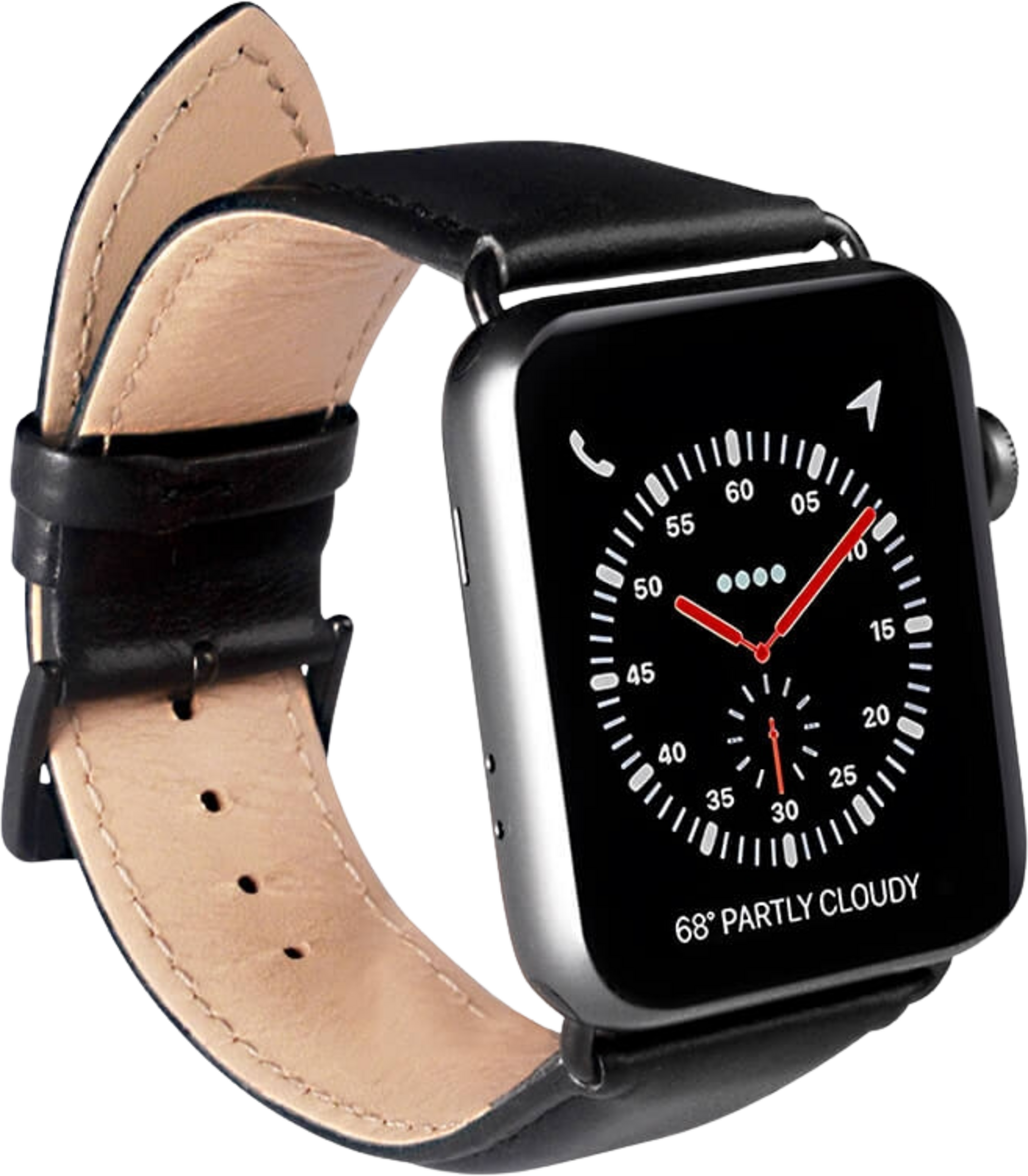 BUFFALO, Buffalo Watchband Black Apple Watch 42/44/45