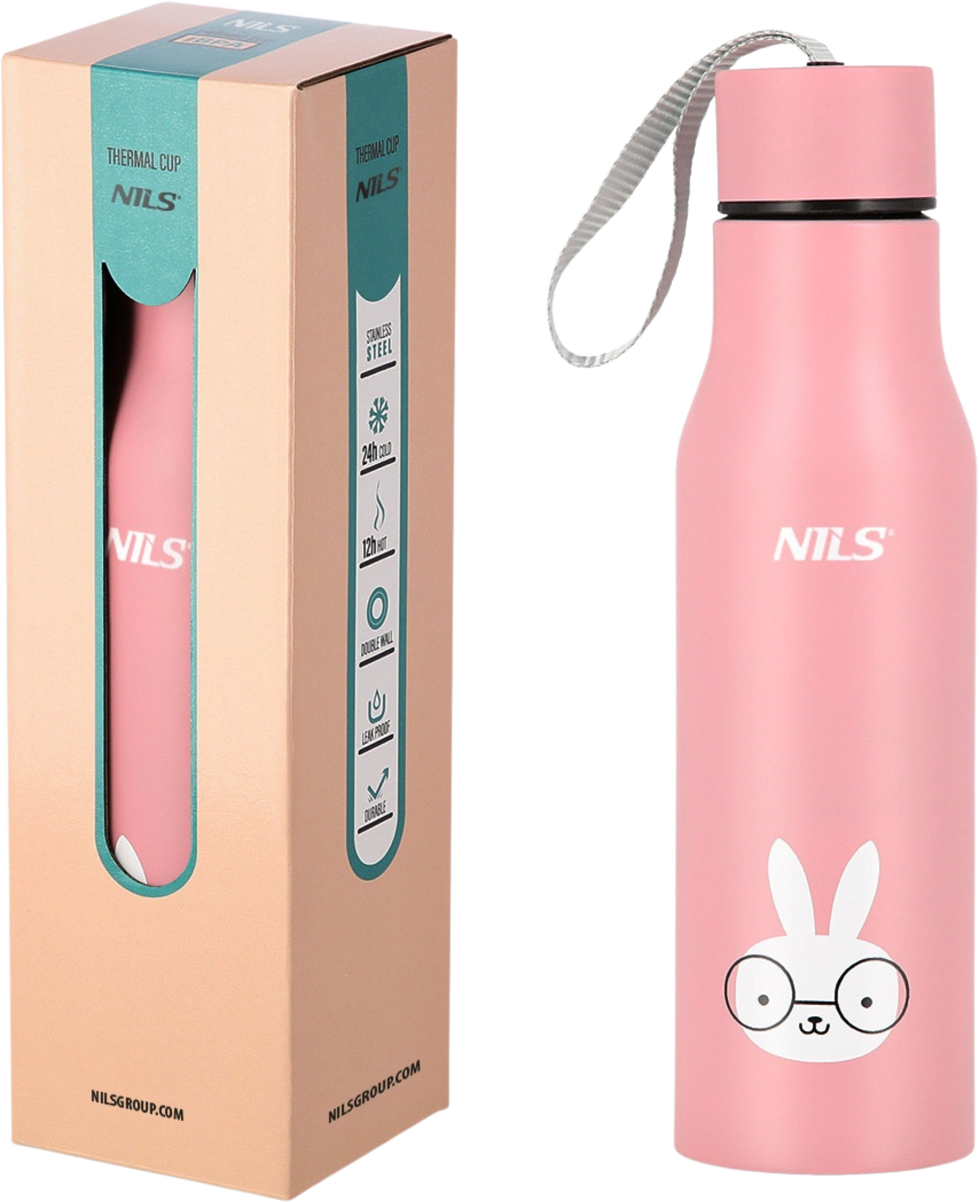 NORTHIX, Bunny Thermal Cup &ndash; Insulated, Leak-proof, 12 Oz