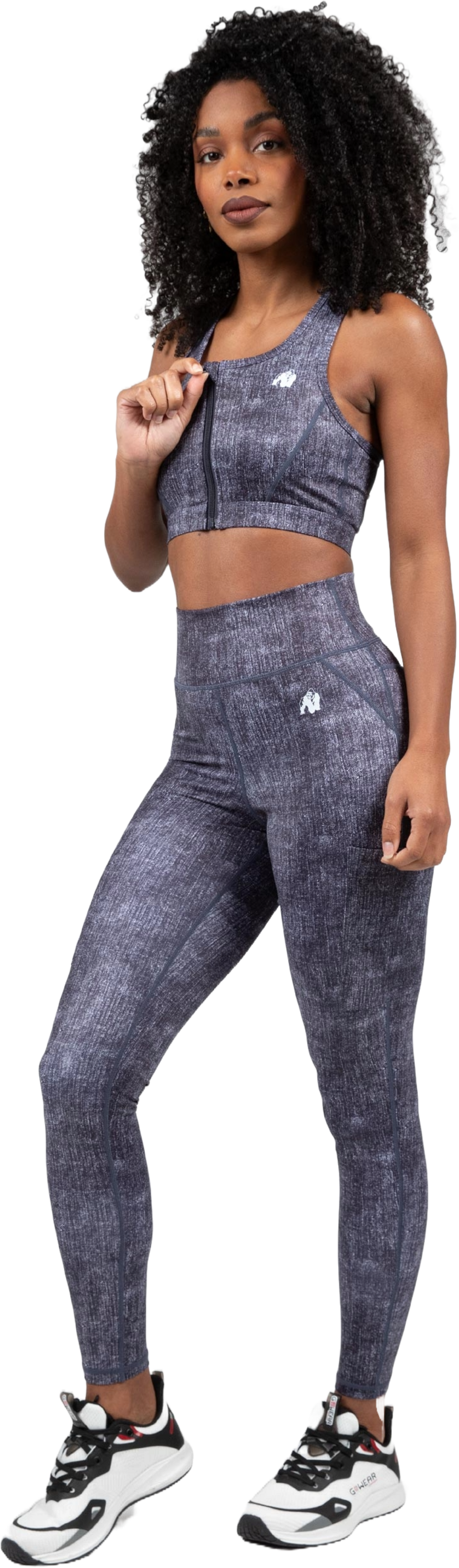 GORILLA WEAR, Camilla Zip-front Sports Bra