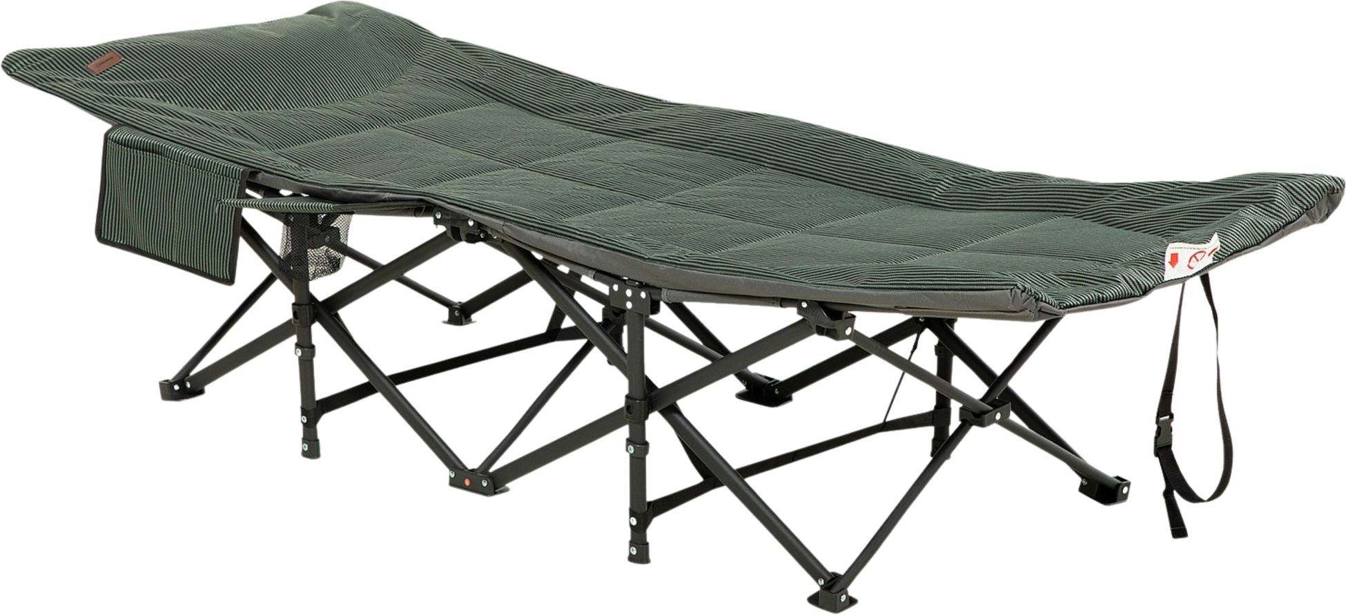 NORTHIX, Camp Bed, Camping Bed, Camping Lounger With Bag, Folding Bed With Cup Holder, For Swimming Pool, Bal