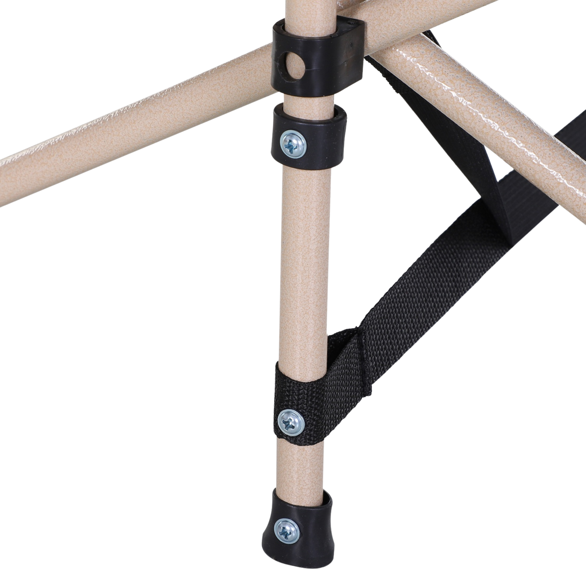 NORTHIX, Camp Bed, Foldable Camping Bed, Camping Lounger With Storage Bag, Includes Carry Bag, Oxford, Black,