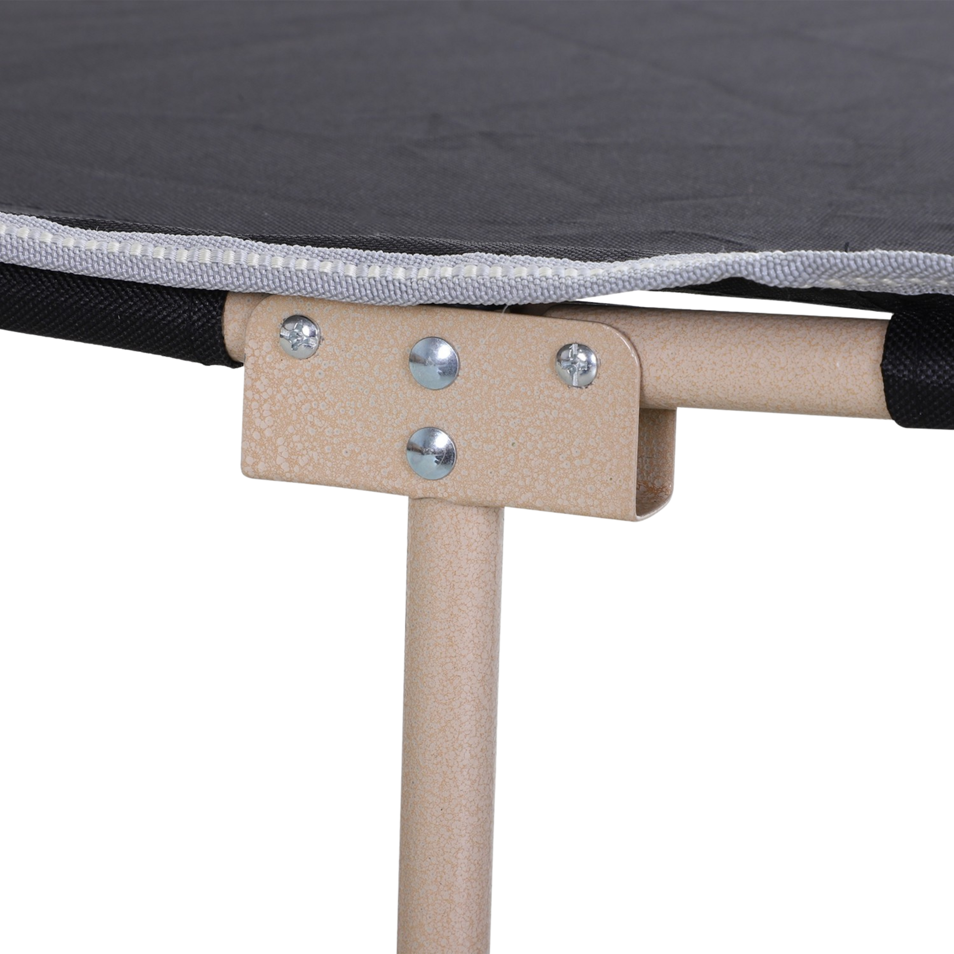 NORTHIX, Camp Bed, Foldable Camping Bed, Camping Lounger With Storage Bag, Includes Carry Bag, Oxford, Black,