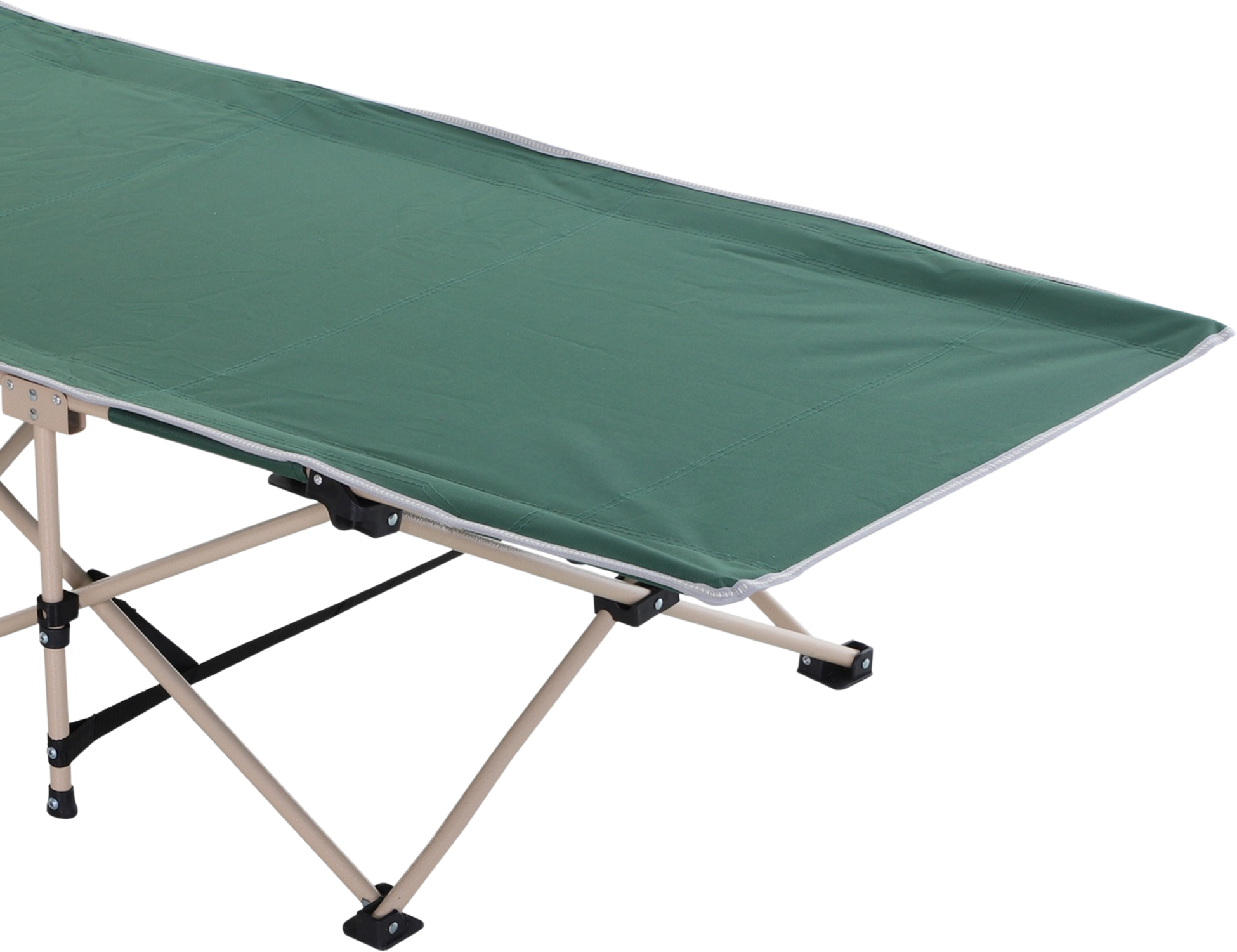 NORTHIX, Camp Bed With Storage Bag, Foldable Camping Bed, Camping Lounger, Includes Carry Bag, Steel Oxford,