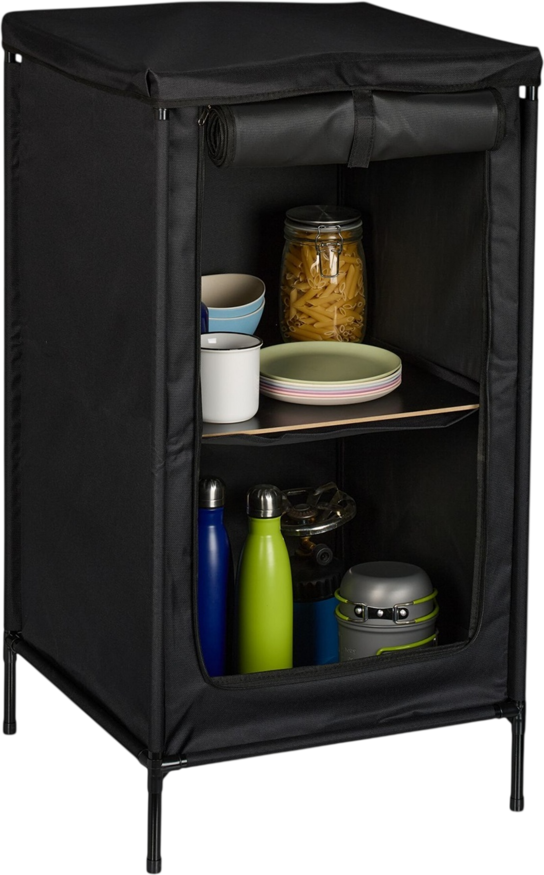 NORTHIX, Camping Cupboard With 2 Shelves, Durable Polyester