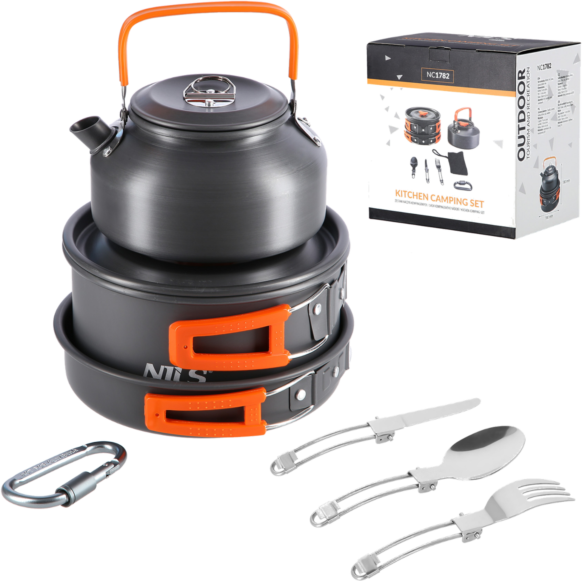 NORTHIX, Camping Kitchen Set &ndash; Portable, Lightweight, 4-piece