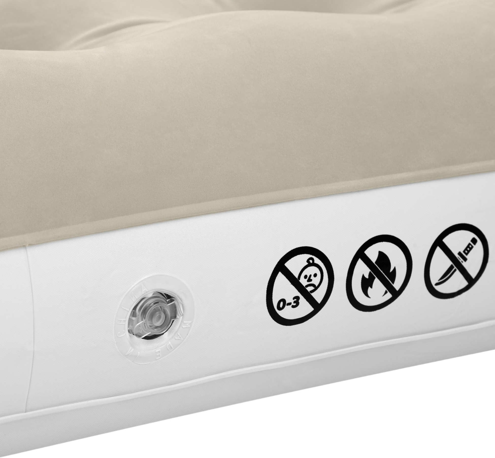NORTHIX, Camping Mattress, 203x152x22 Cm, Beige