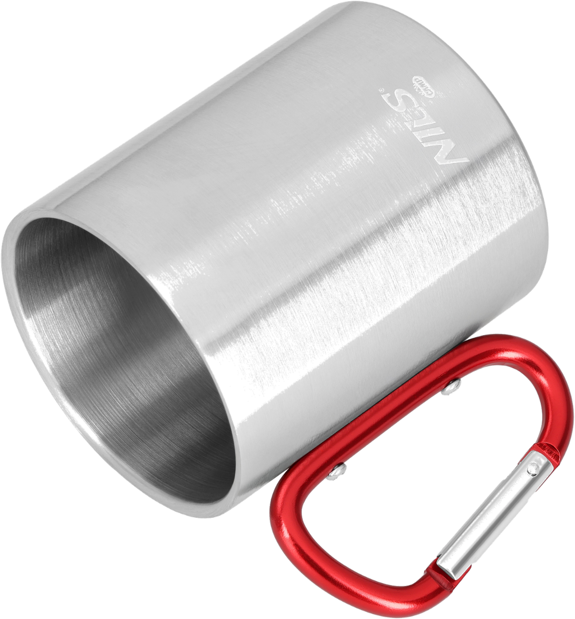 NORTHIX, Camping Mug With Carabiner, 300ml Stainless Steel