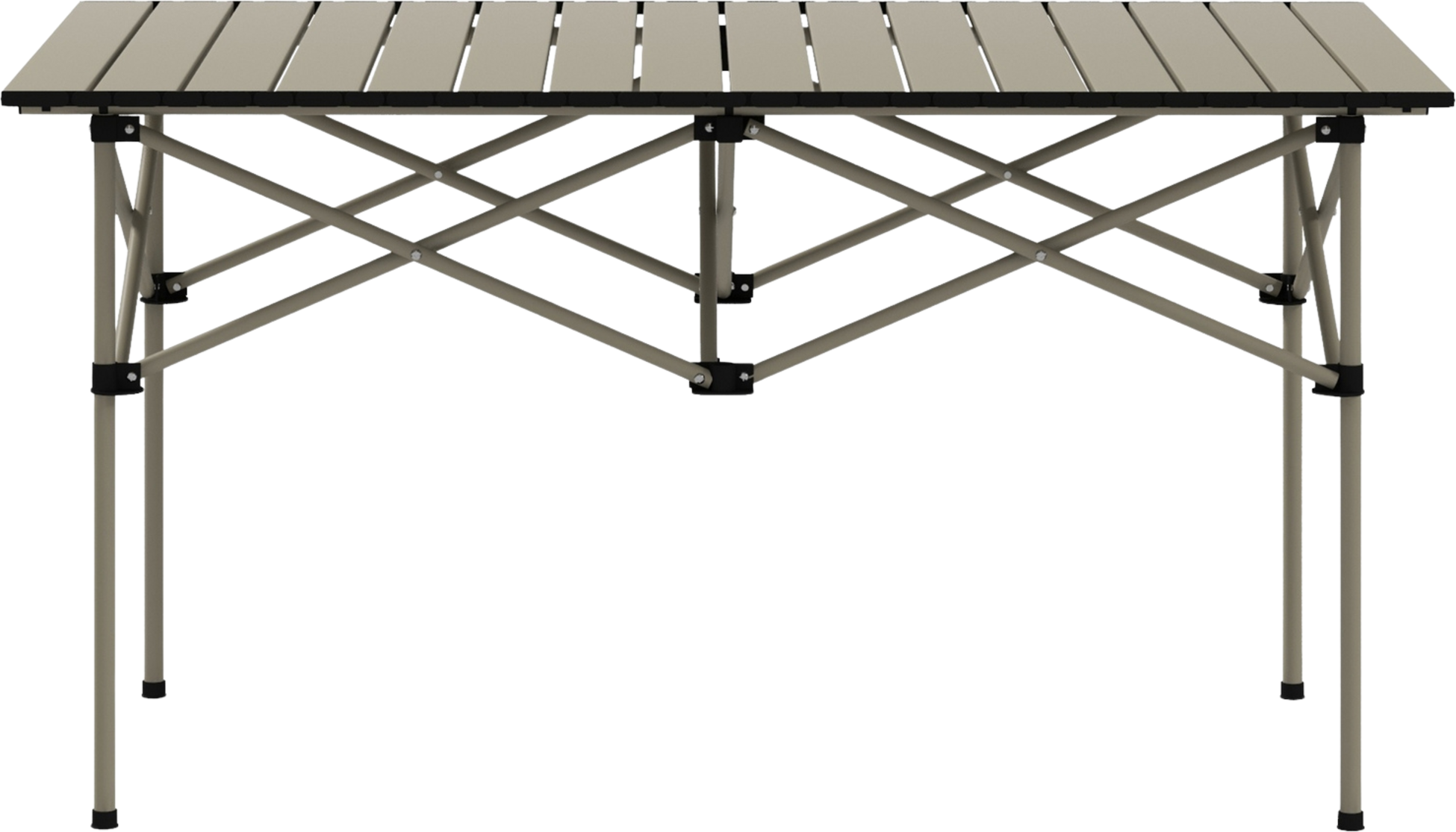 NORTHIX, Camping Table Folding Table With Roll-up Table Top X-frame Garden Table Made Of Aluminum Lightweight