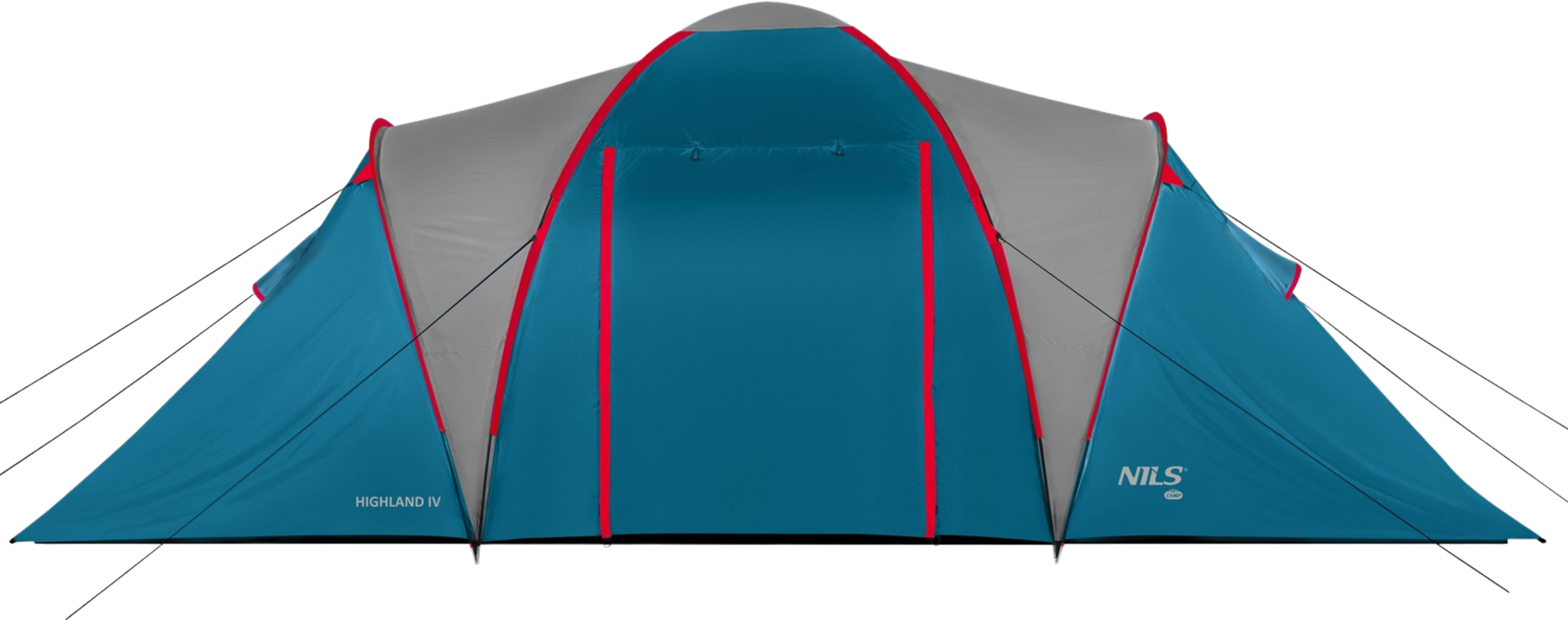 NORTHIX, Camping Tent, Blue/light Gray, 4-person