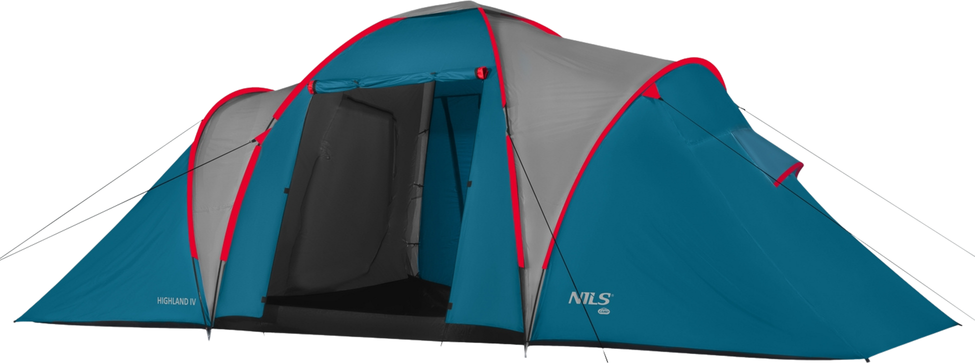 NORTHIX, Camping Tent, Blue/light Gray, 4-person