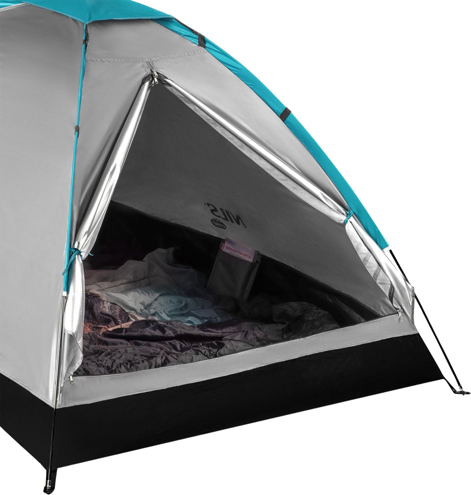 NORTHIX, Camping Tent, Gray, 2-person, Waterproof