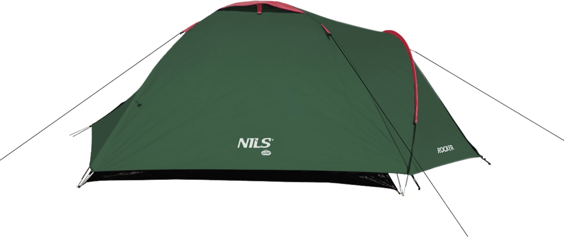 NORTHIX, Camping Tent, Green-red, 2-person, Lightweight
