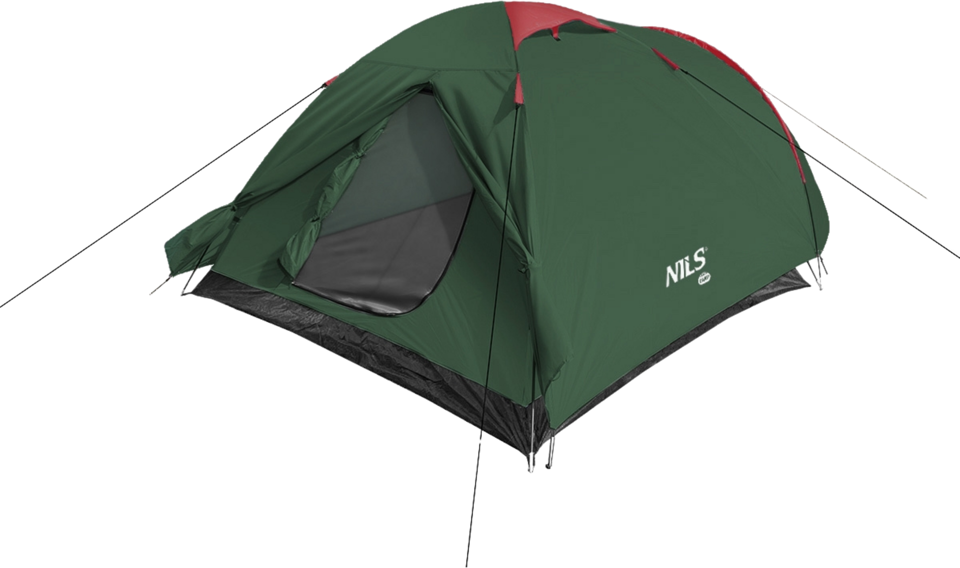 NORTHIX, Camping Tent, Green-red, 2-person, Lightweight